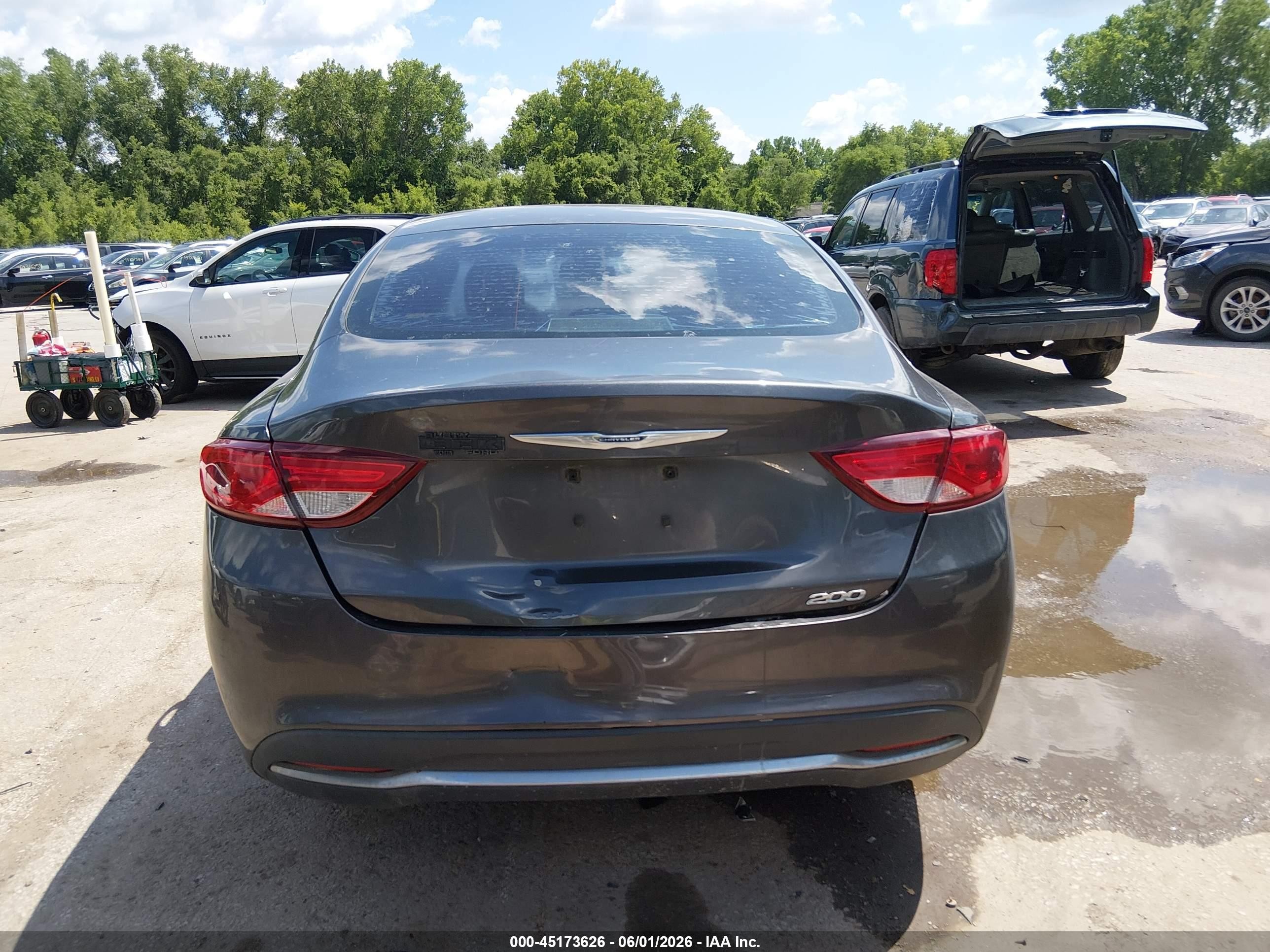 2015 Chrysler 200 Limited Серый vin: 1C3CCCAB4FN686002