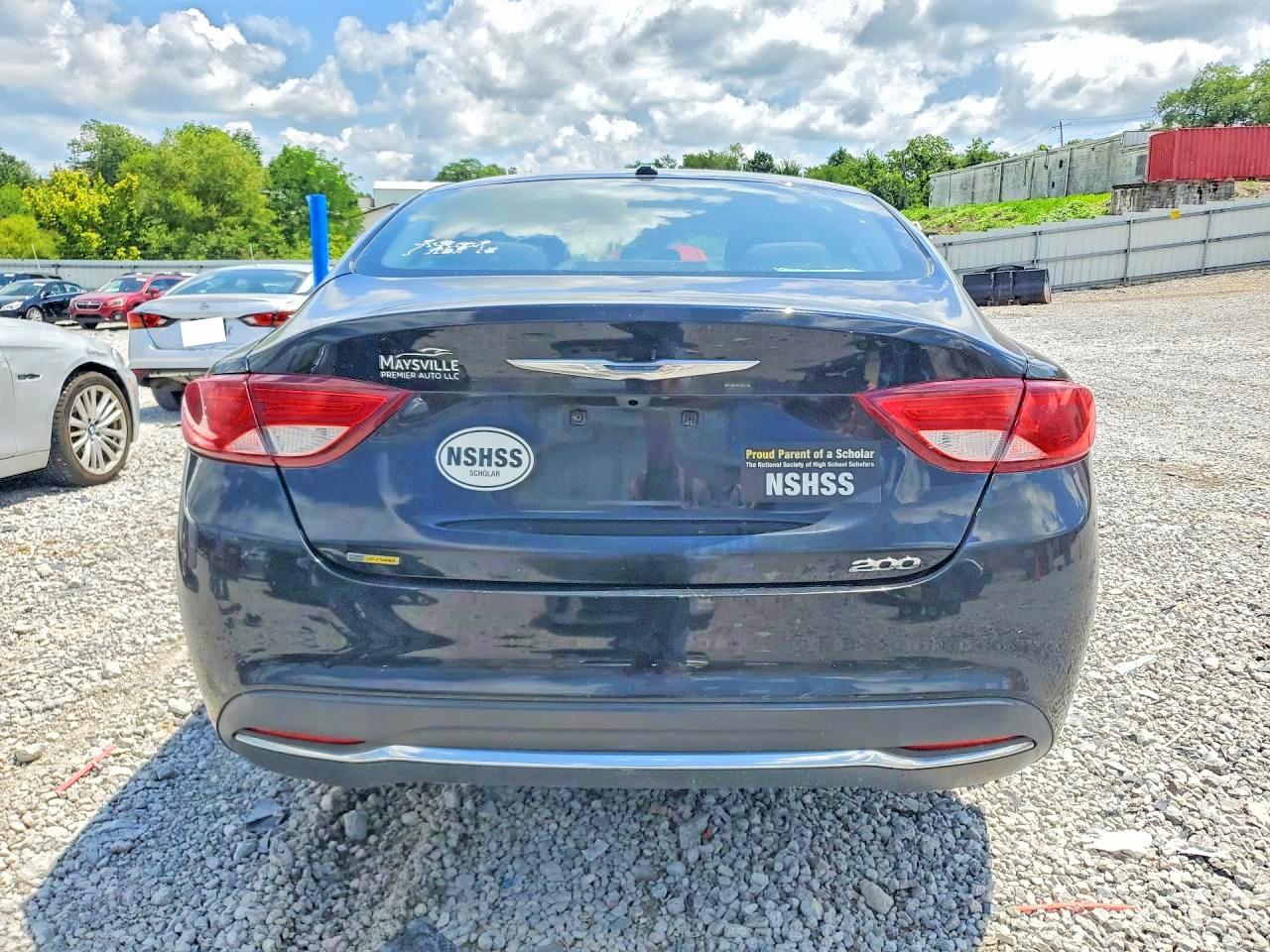 2015 Chrysler 200 Limited Black vin: 1C3CCCAB4FN712047
