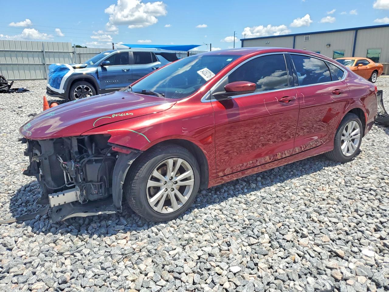 2015 Chrysler 200 Limited Красный vin: 1C3CCCAB4FN743380