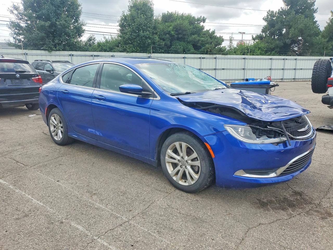 2015 Chrysler 200 Limited Синий vin: 1C3CCCAB4FN745579