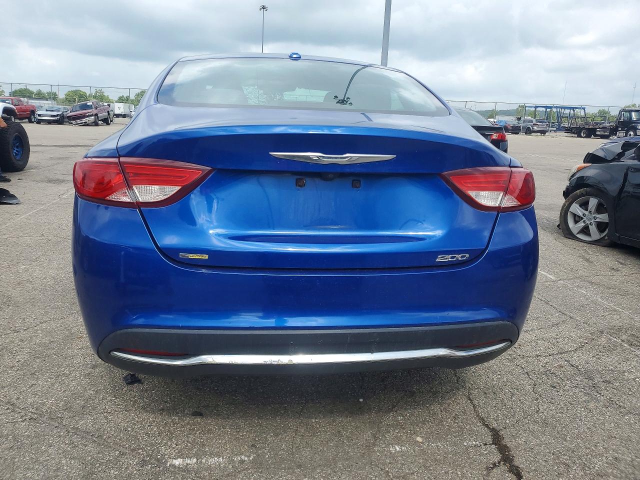 2015 Chrysler 200 Limited Синий vin: 1C3CCCAB4FN745579