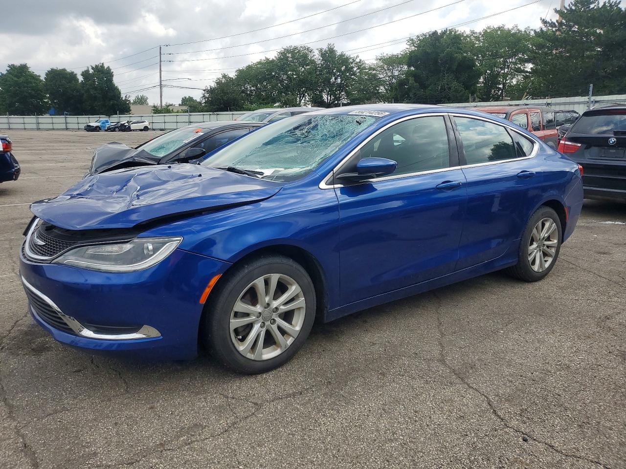 2015 Chrysler 200 Limited Синий vin: 1C3CCCAB4FN745579
