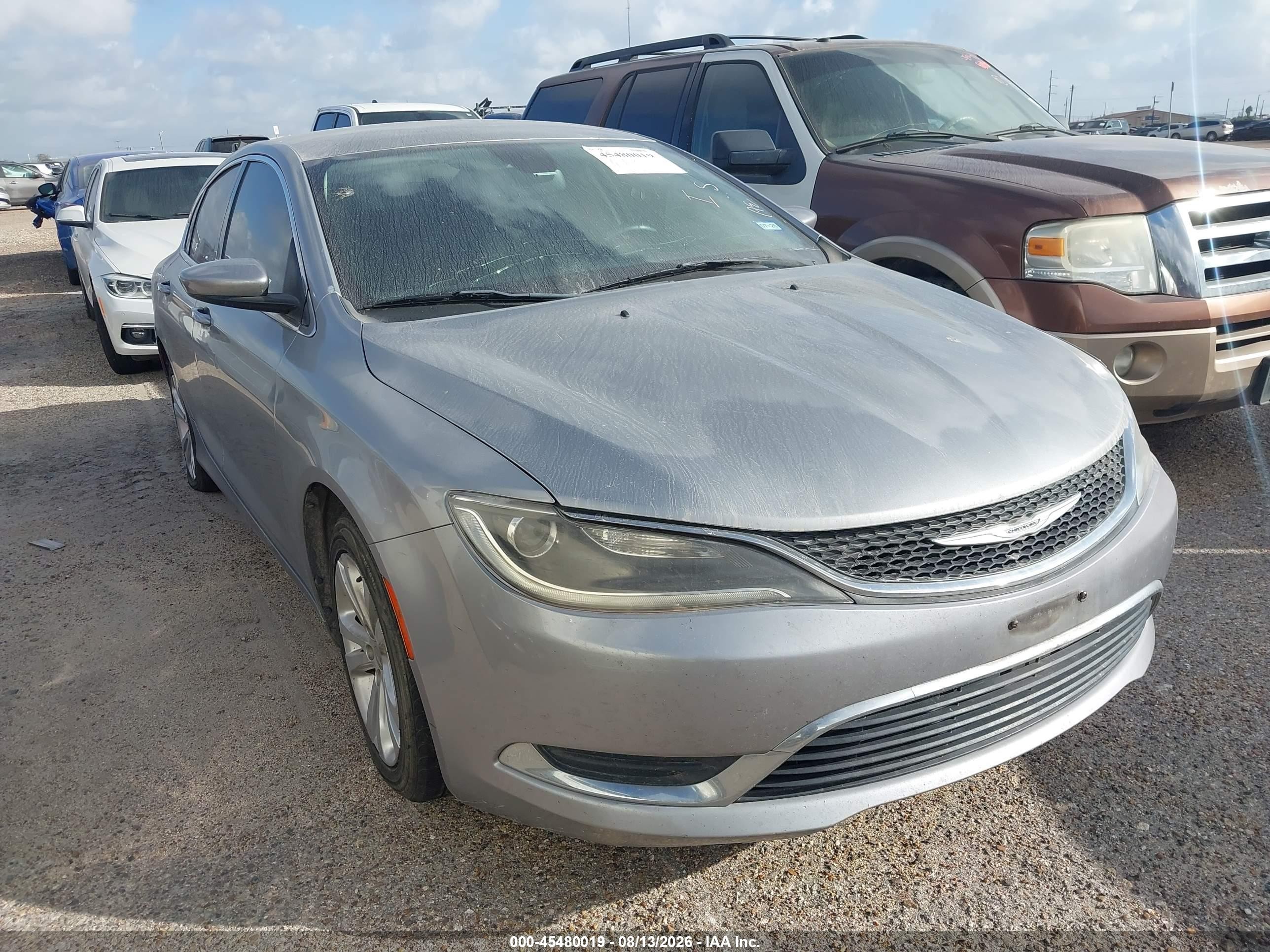 2015 Chrysler 200 Limited Gray vin: 1C3CCCAB4FN754394