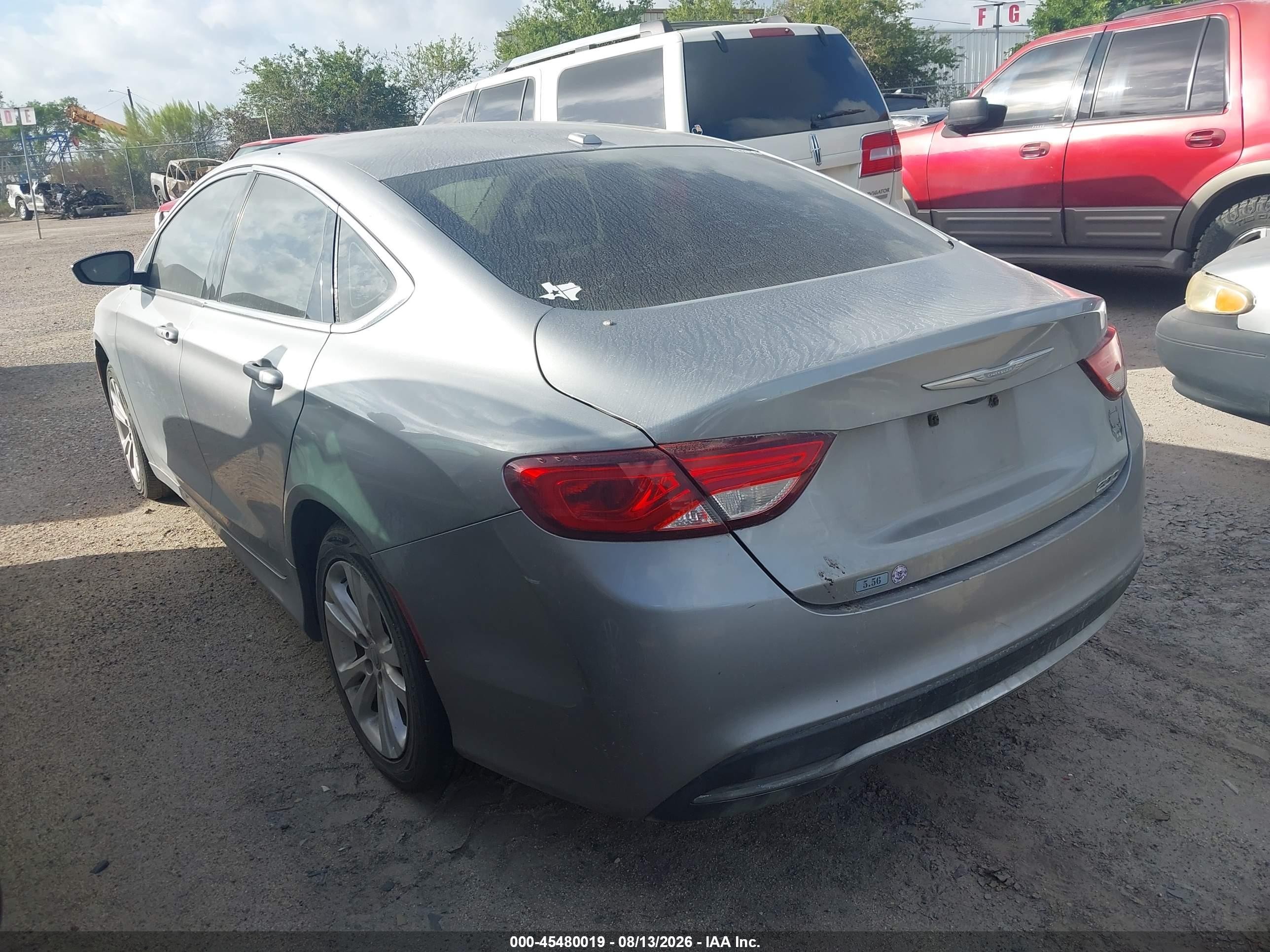 2015 Chrysler 200 Limited Gray vin: 1C3CCCAB4FN754394