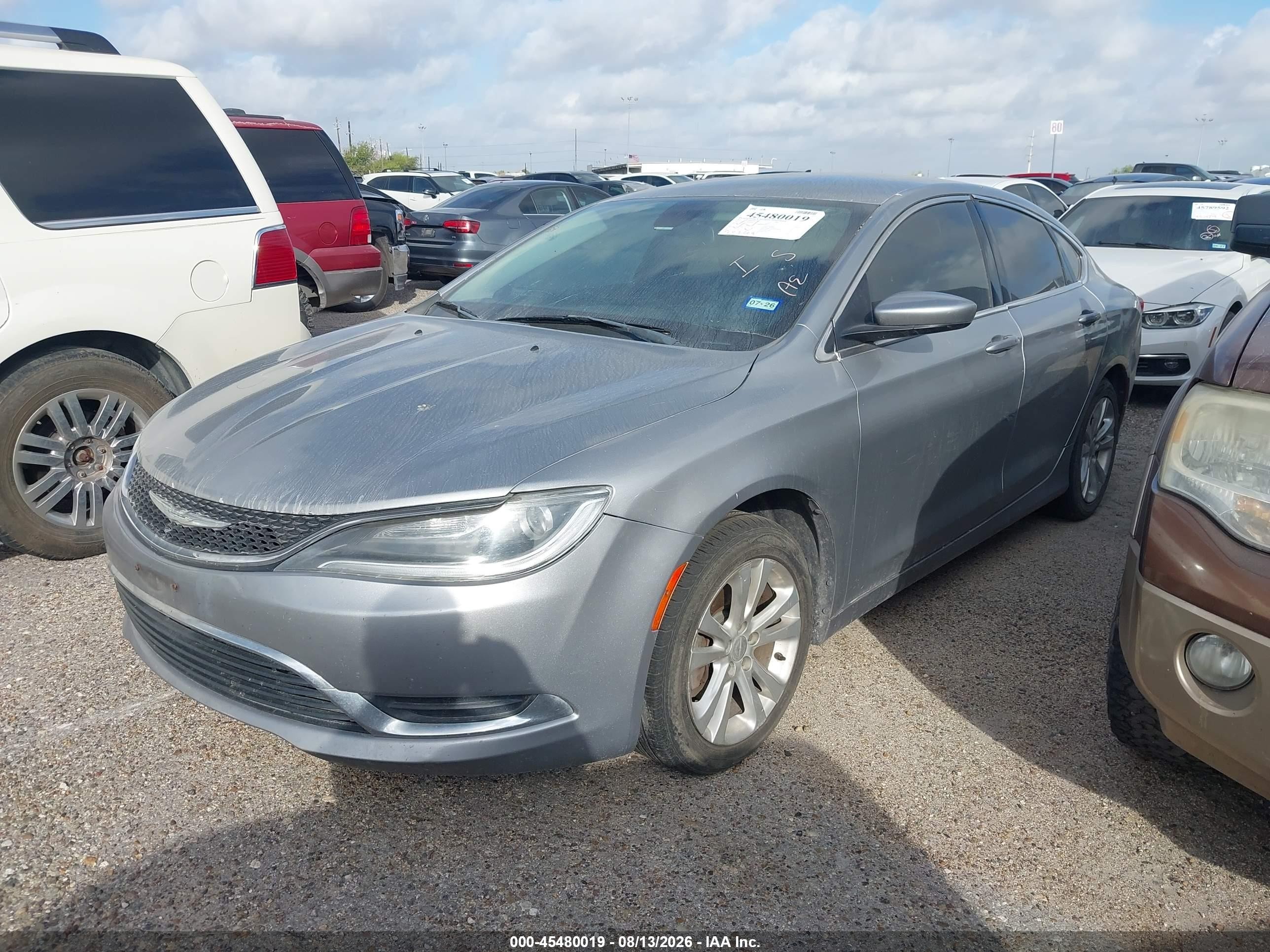 2015 Chrysler 200 Limited Gray vin: 1C3CCCAB4FN754394