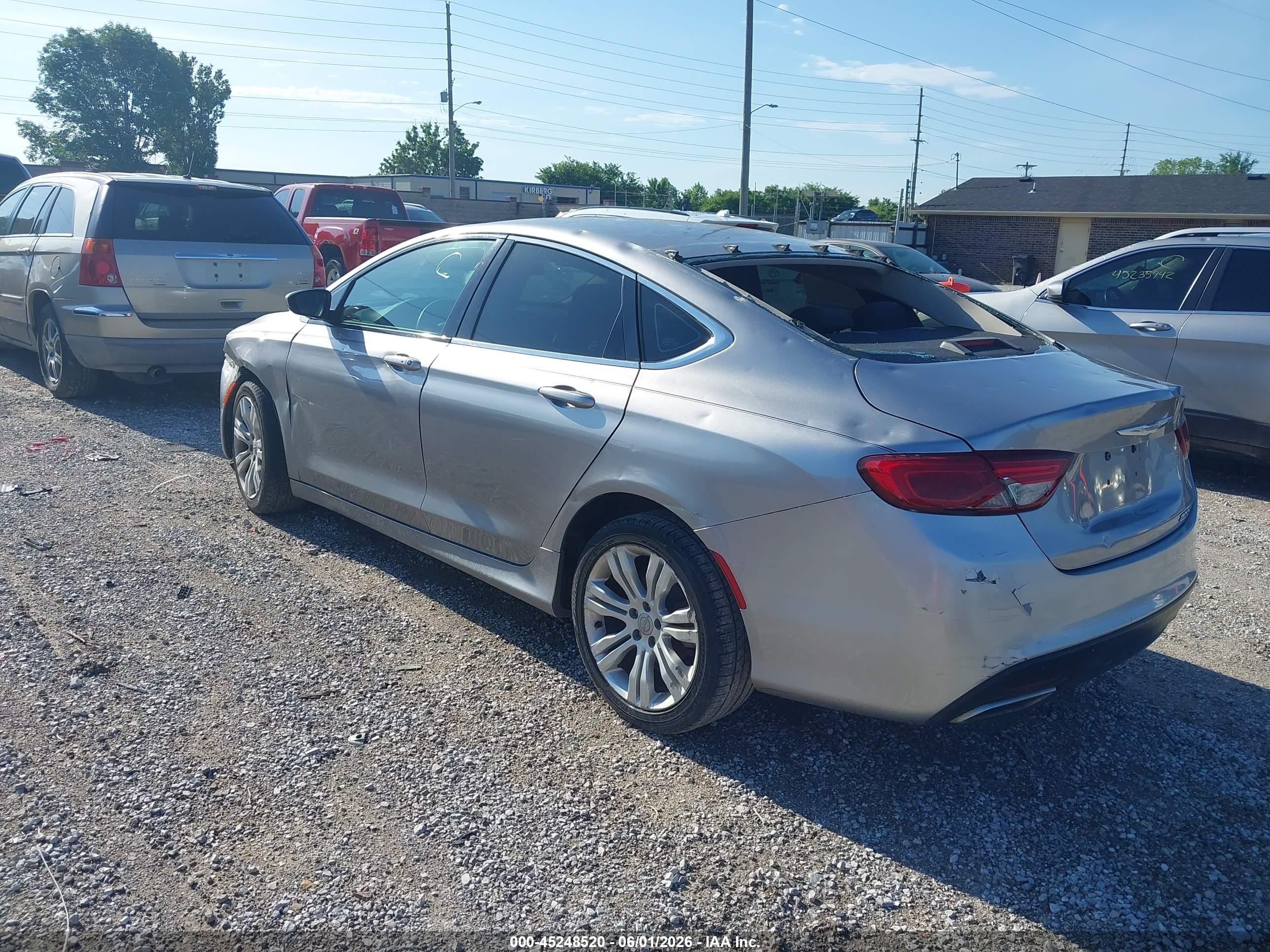 2015 Chrysler 200 Limited Silver vin: 1C3CCCAB5FN529255