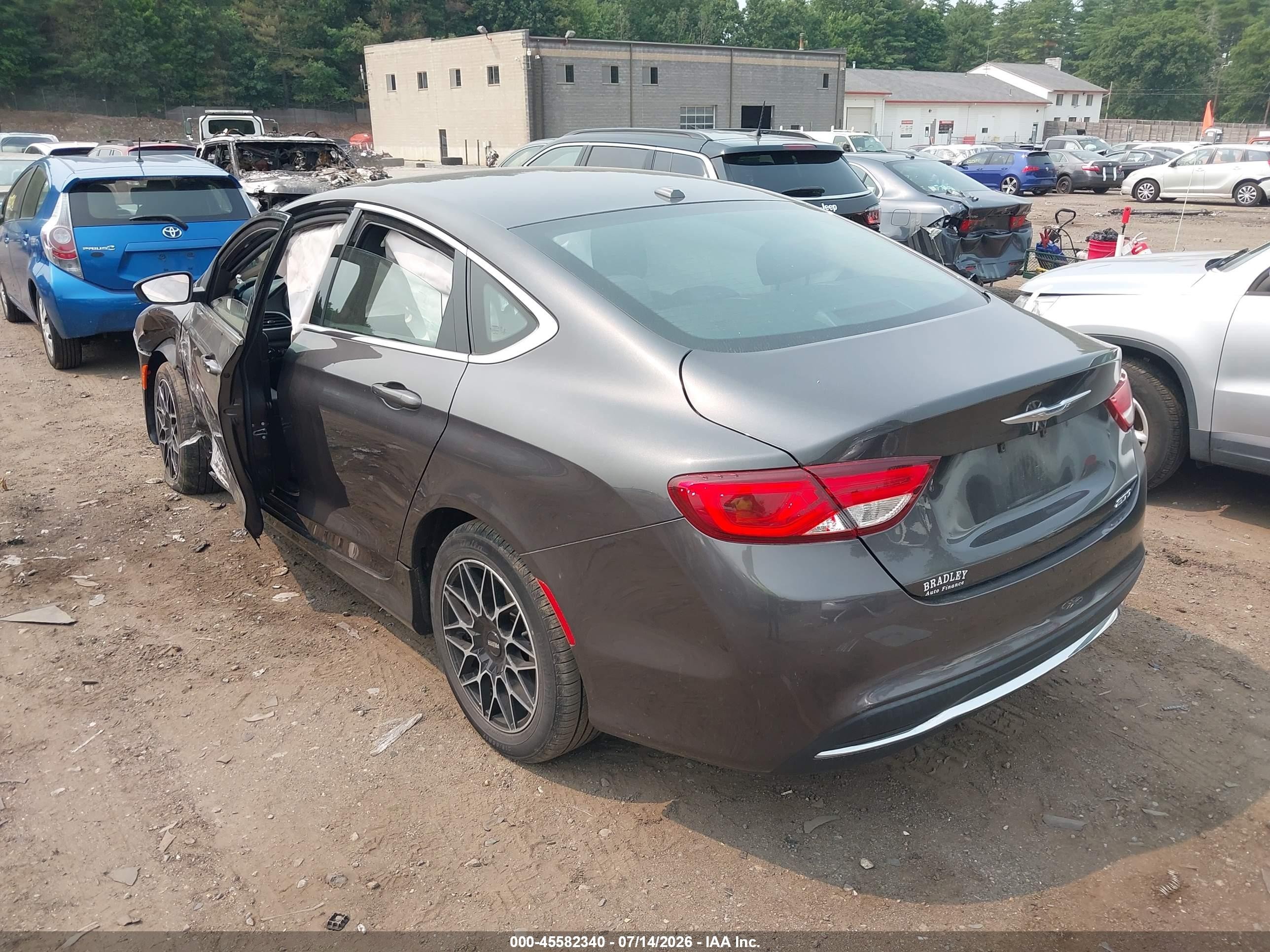 2015 Chrysler 200 Limited Gray vin: 1C3CCCAB5FN534620
