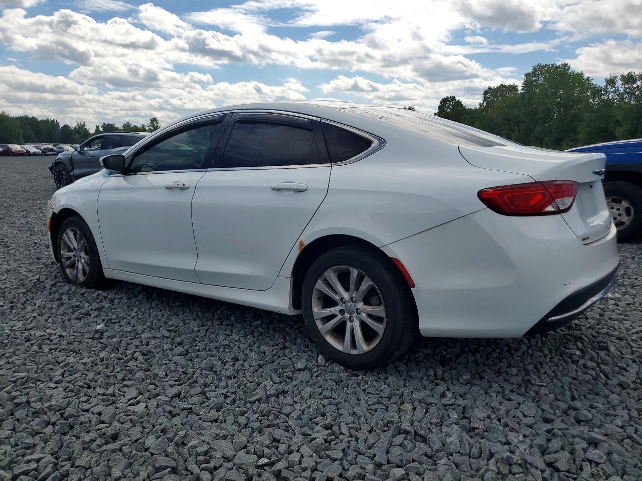 2015 Chrysler 200 Limited White vin: 1C3CCCAB5FN570159