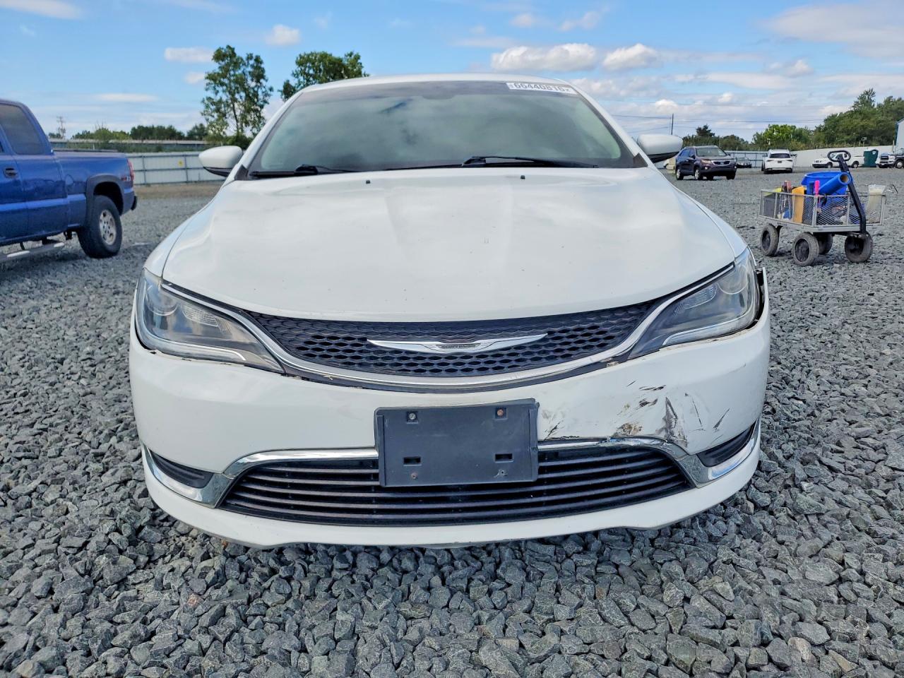 2015 Chrysler 200 Limited White vin: 1C3CCCAB5FN570159