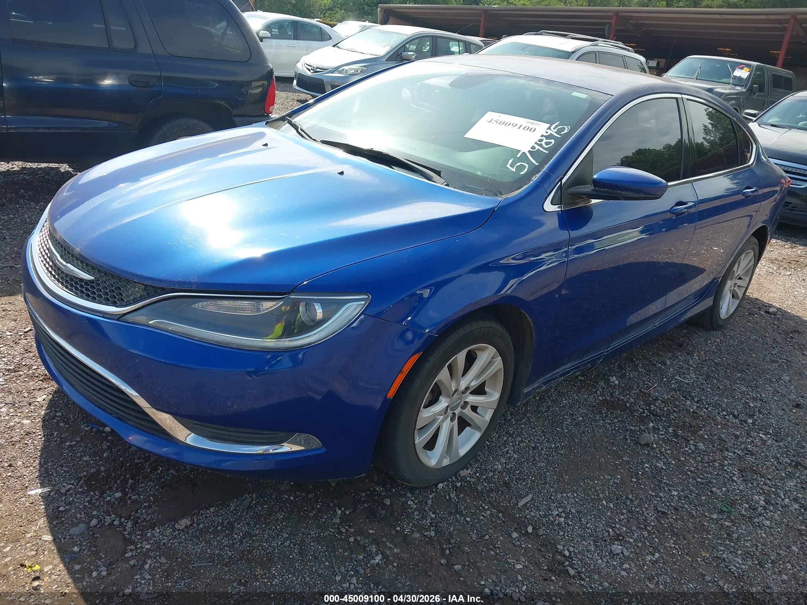2015 Chrysler 200 Limited Blue vin: 1C3CCCAB5FN579895