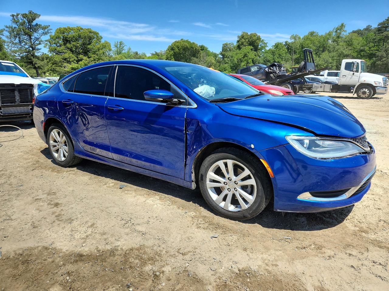 2015 Chrysler 200 Limited Blue vin: 1C3CCCAB5FN607730
