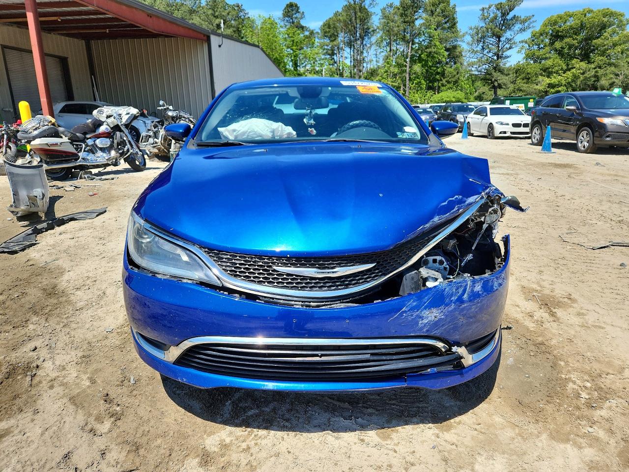 2015 Chrysler 200 Limited Blue vin: 1C3CCCAB5FN607730