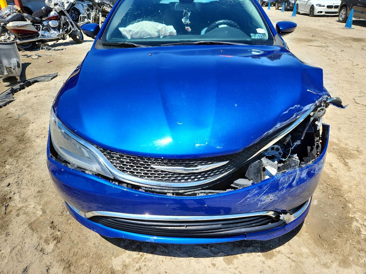 2015 Chrysler 200 Limited Blue vin: 1C3CCCAB5FN607730