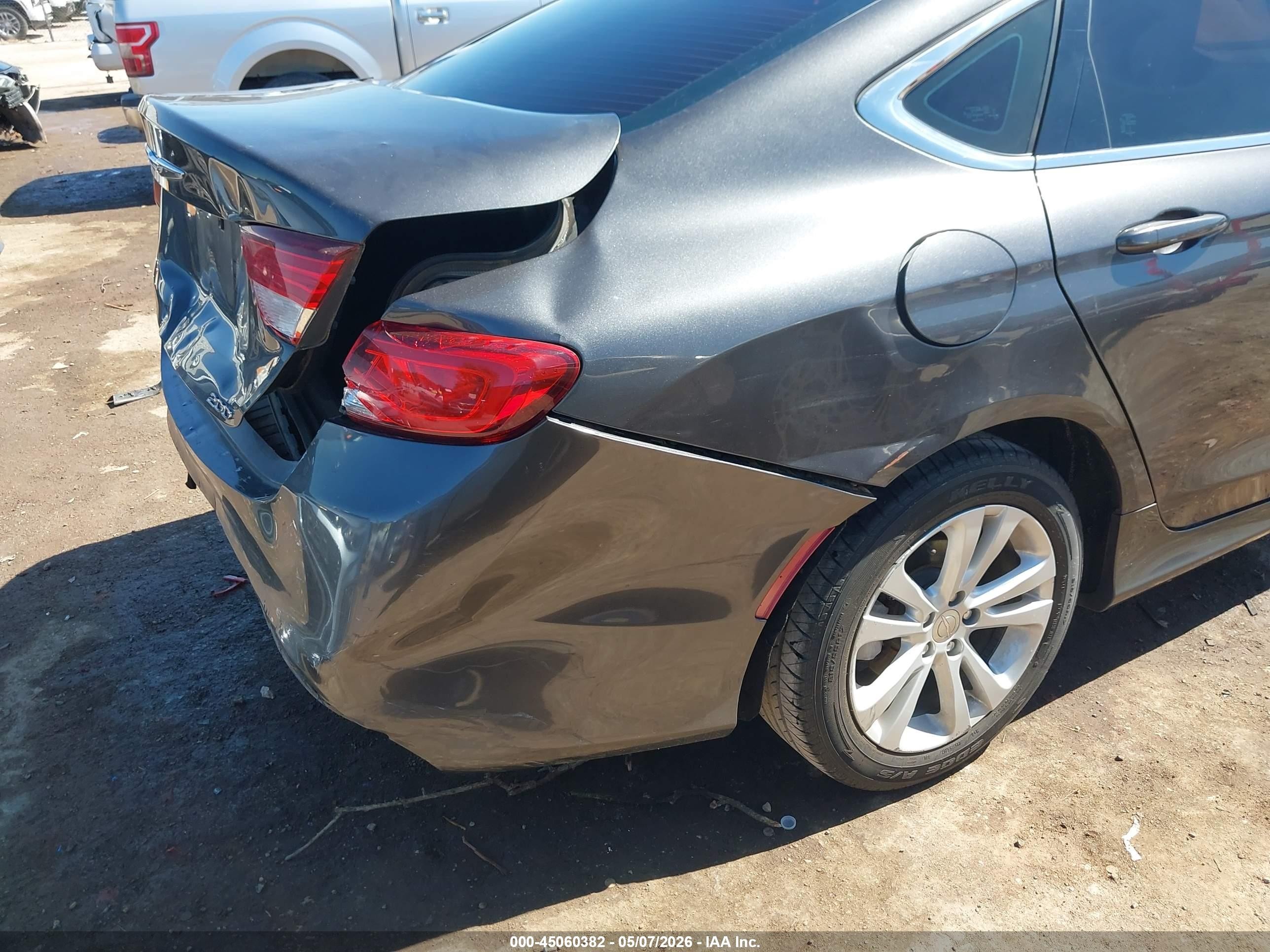 2015 Chrysler 200 Limited Черный vin: 1C3CCCAB5FN610854