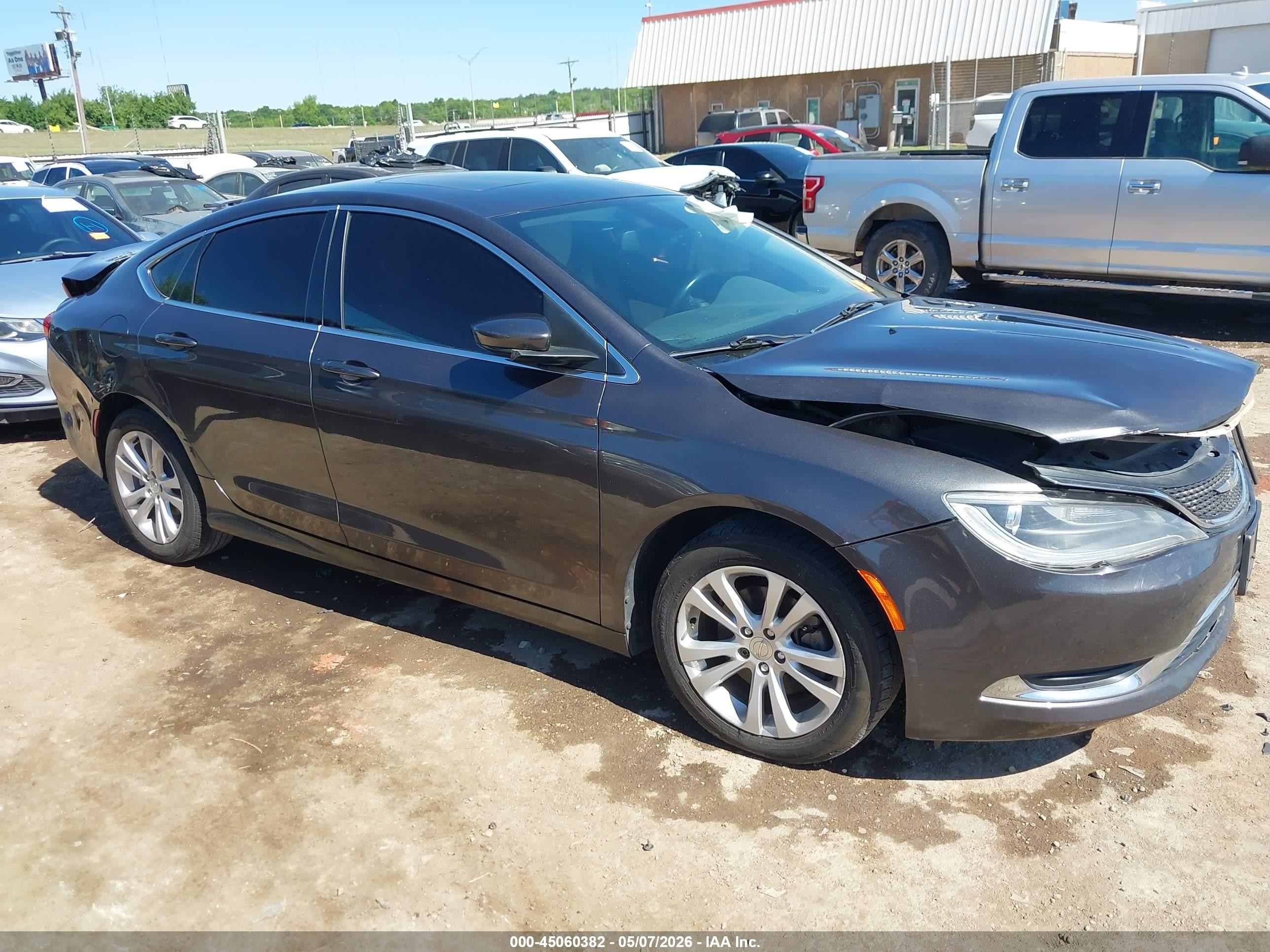 2015 Chrysler 200 Limited Черный vin: 1C3CCCAB5FN610854