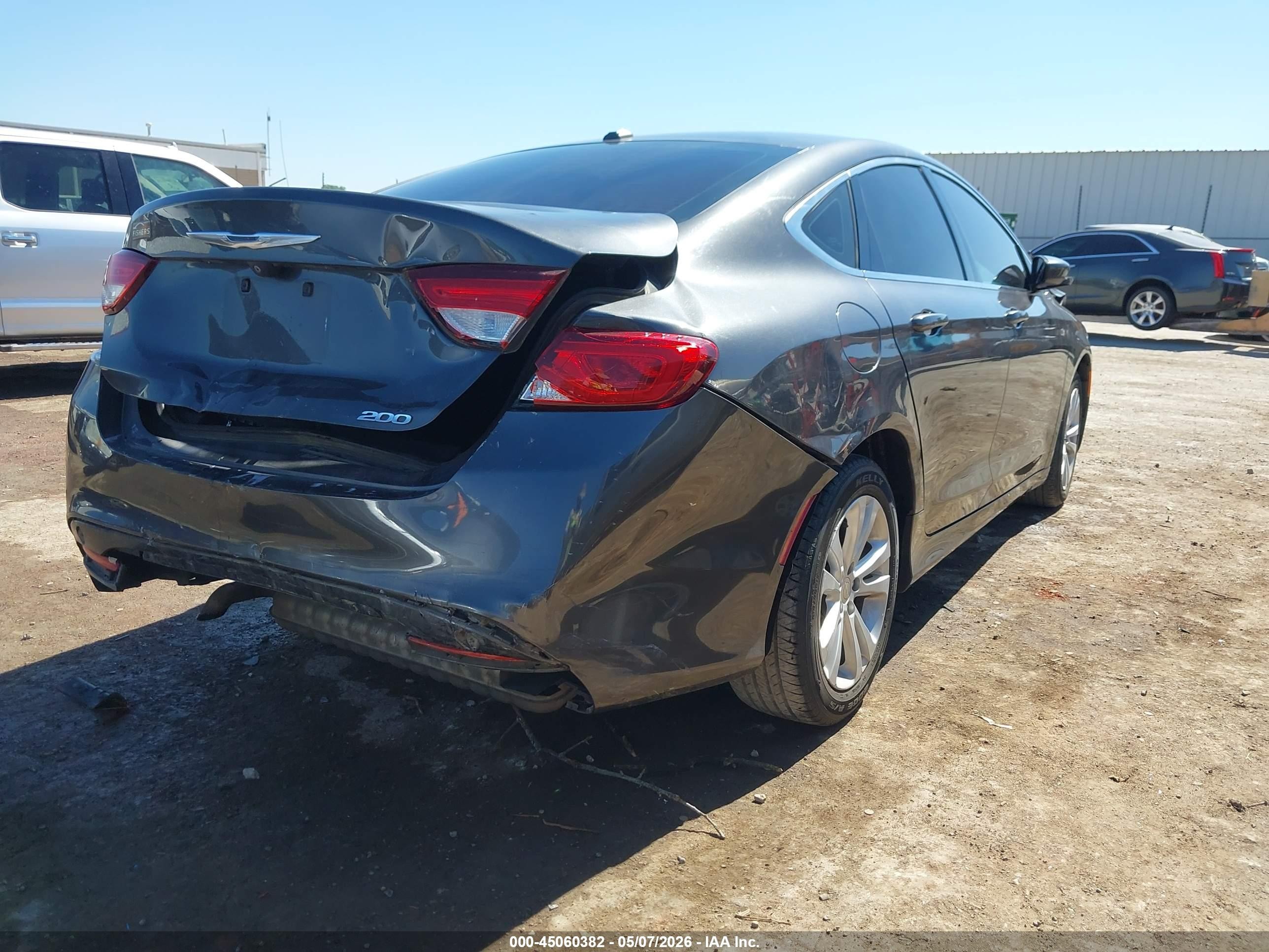 2015 Chrysler 200 Limited Черный vin: 1C3CCCAB5FN610854