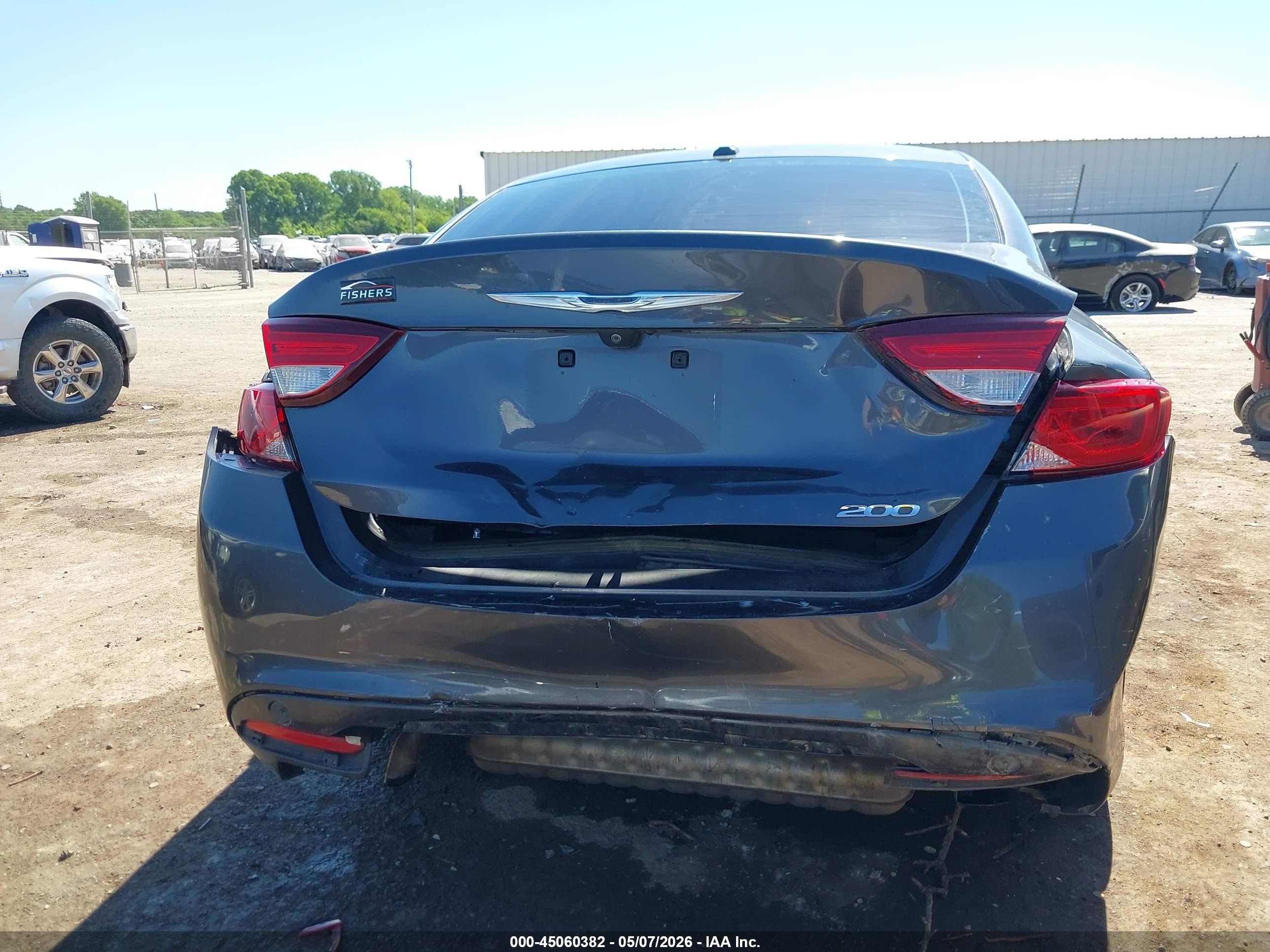 2015 Chrysler 200 Limited Черный vin: 1C3CCCAB5FN610854