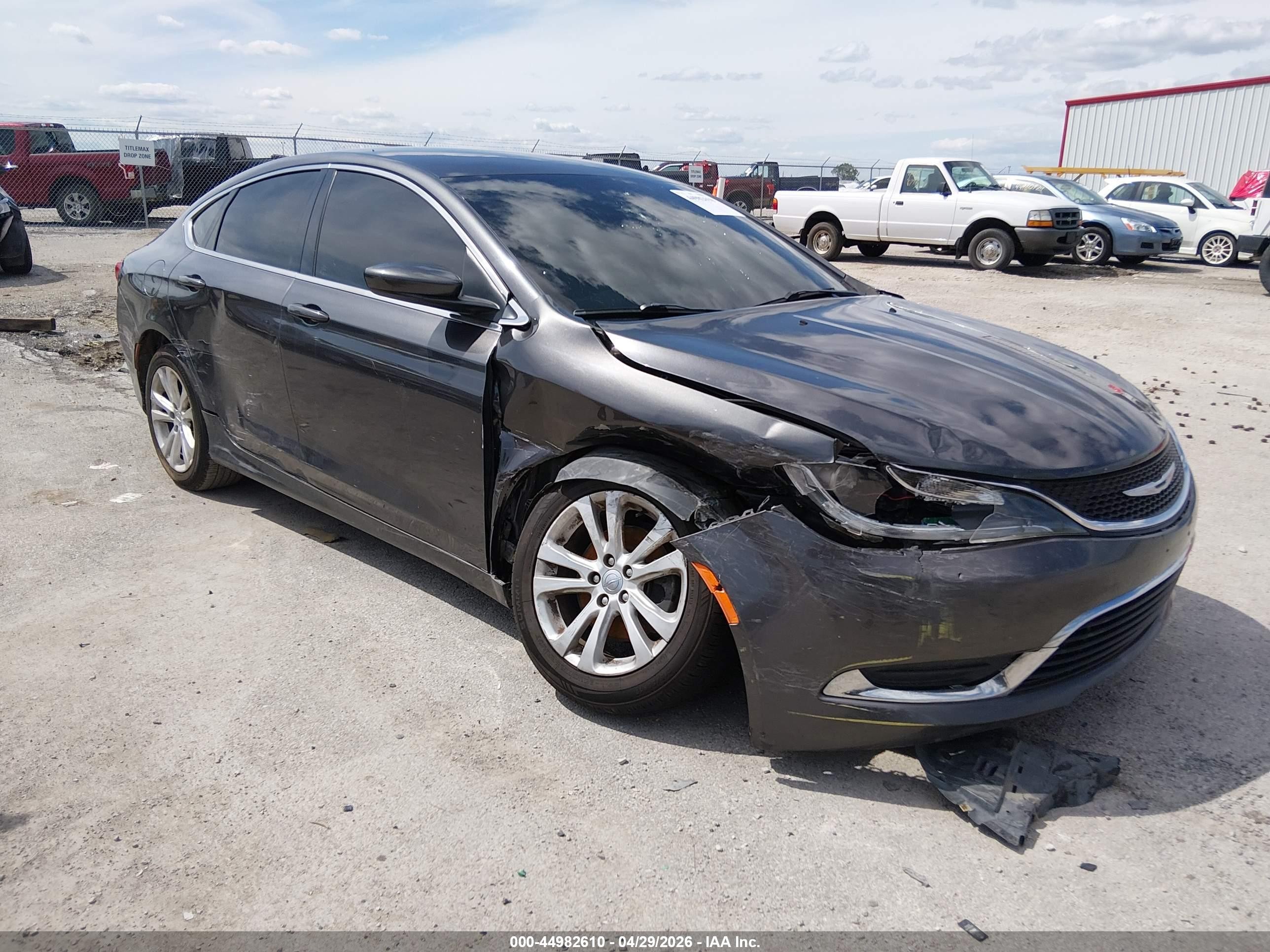 2015 Chrysler 200 Limited Gray vin: 1C3CCCAB5FN616637
