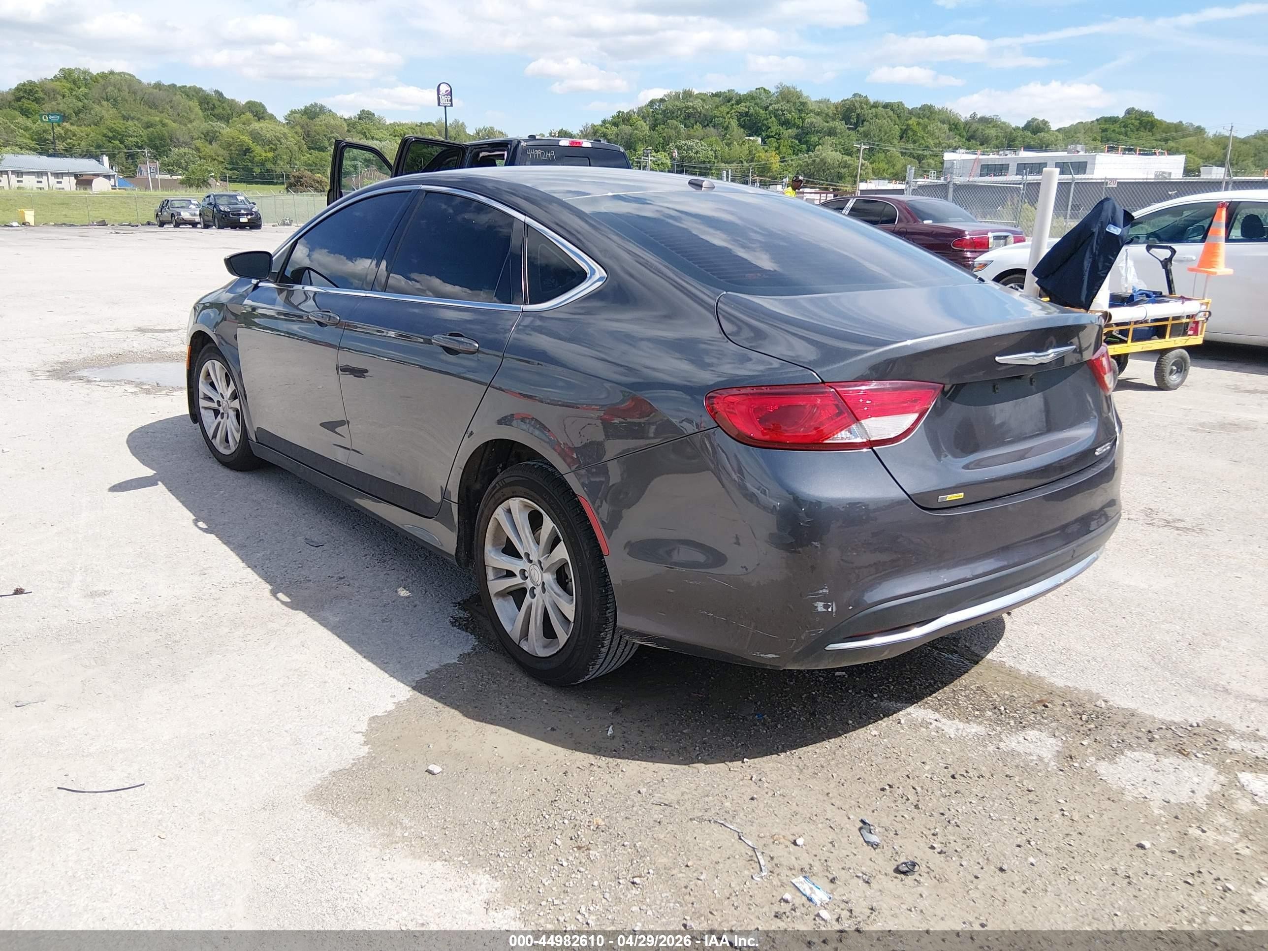 2015 Chrysler 200 Limited Gray vin: 1C3CCCAB5FN616637