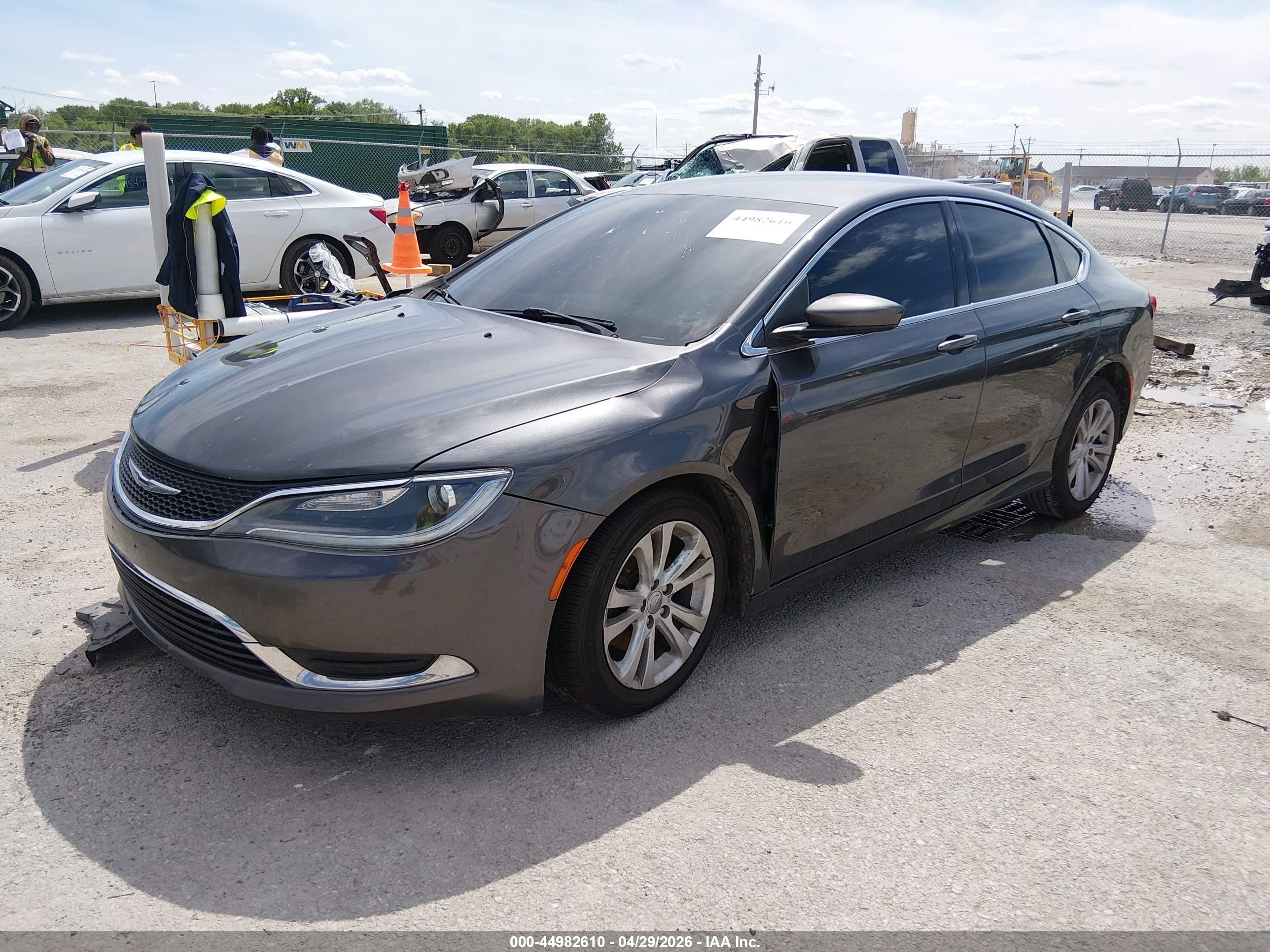 2015 Chrysler 200 Limited Gray vin: 1C3CCCAB5FN616637