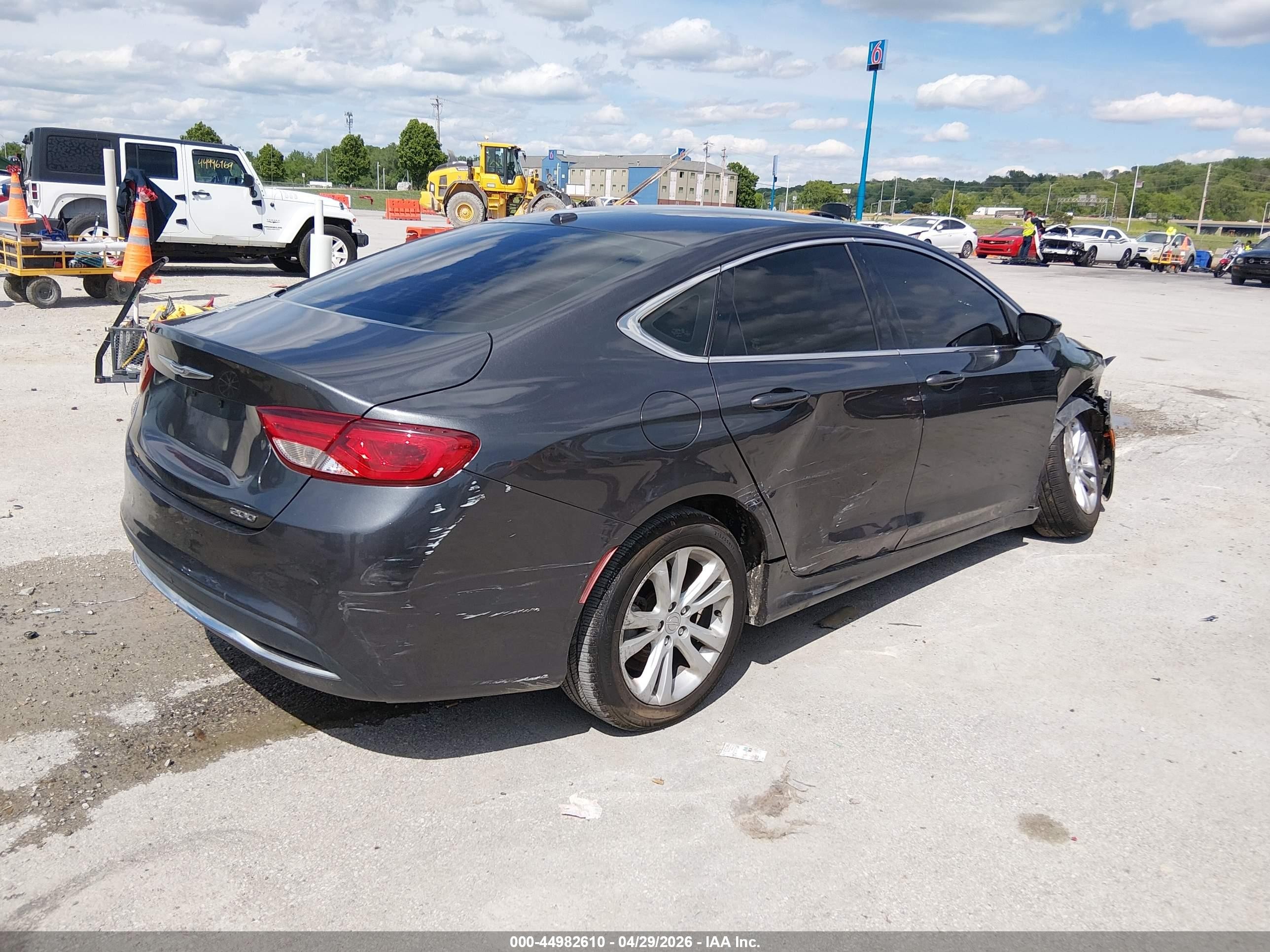 2015 Chrysler 200 Limited Gray vin: 1C3CCCAB5FN616637