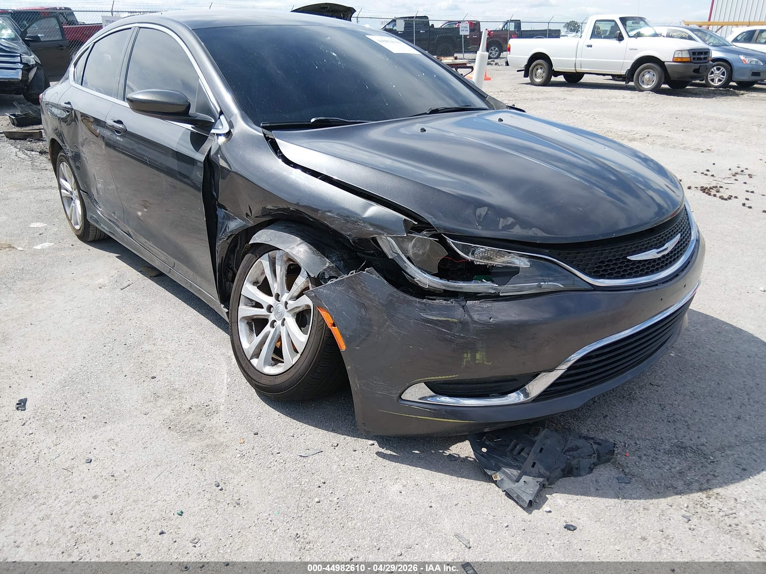 2015 Chrysler 200 Limited Gray vin: 1C3CCCAB5FN616637