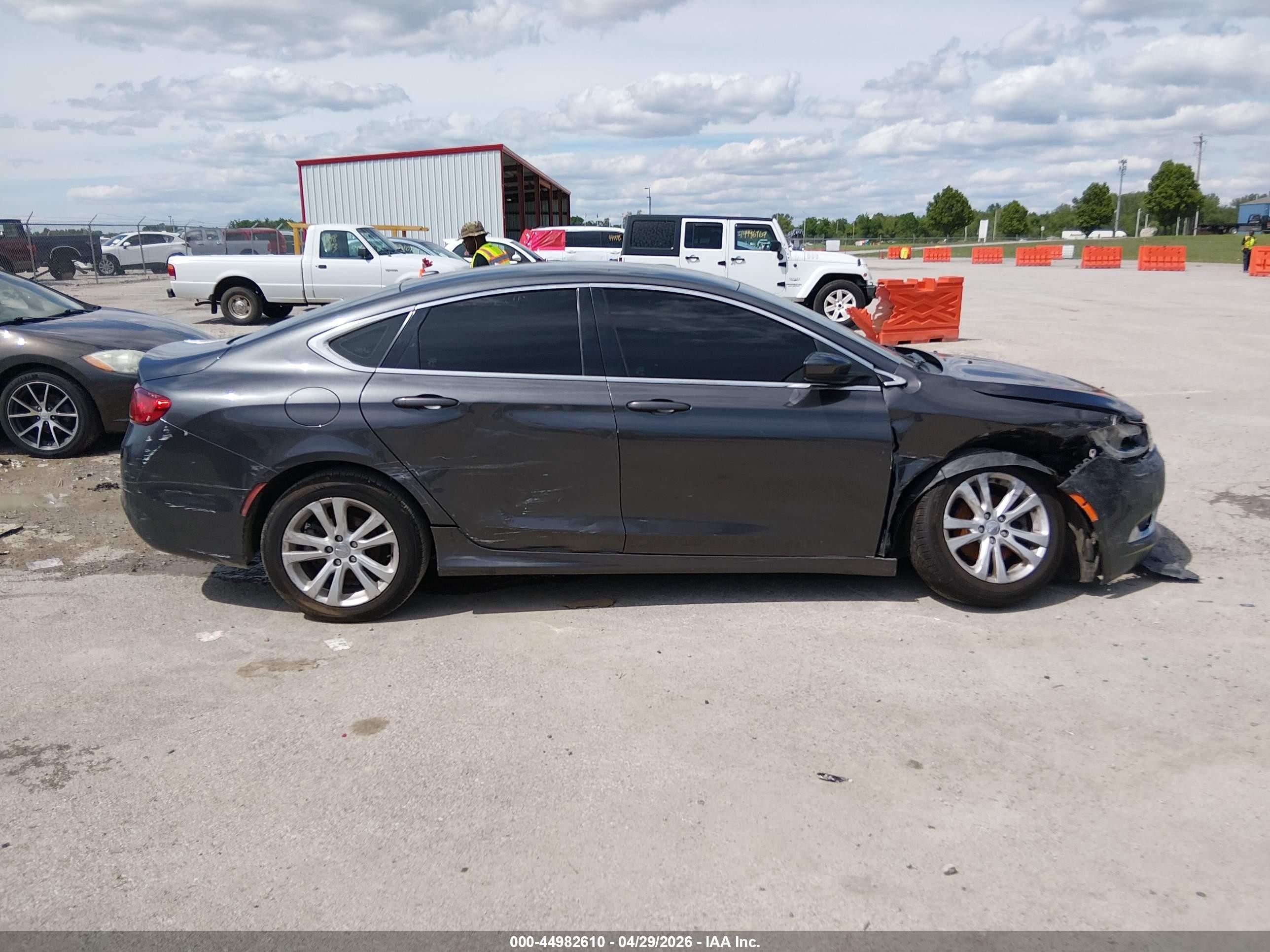 2015 Chrysler 200 Limited Gray vin: 1C3CCCAB5FN616637