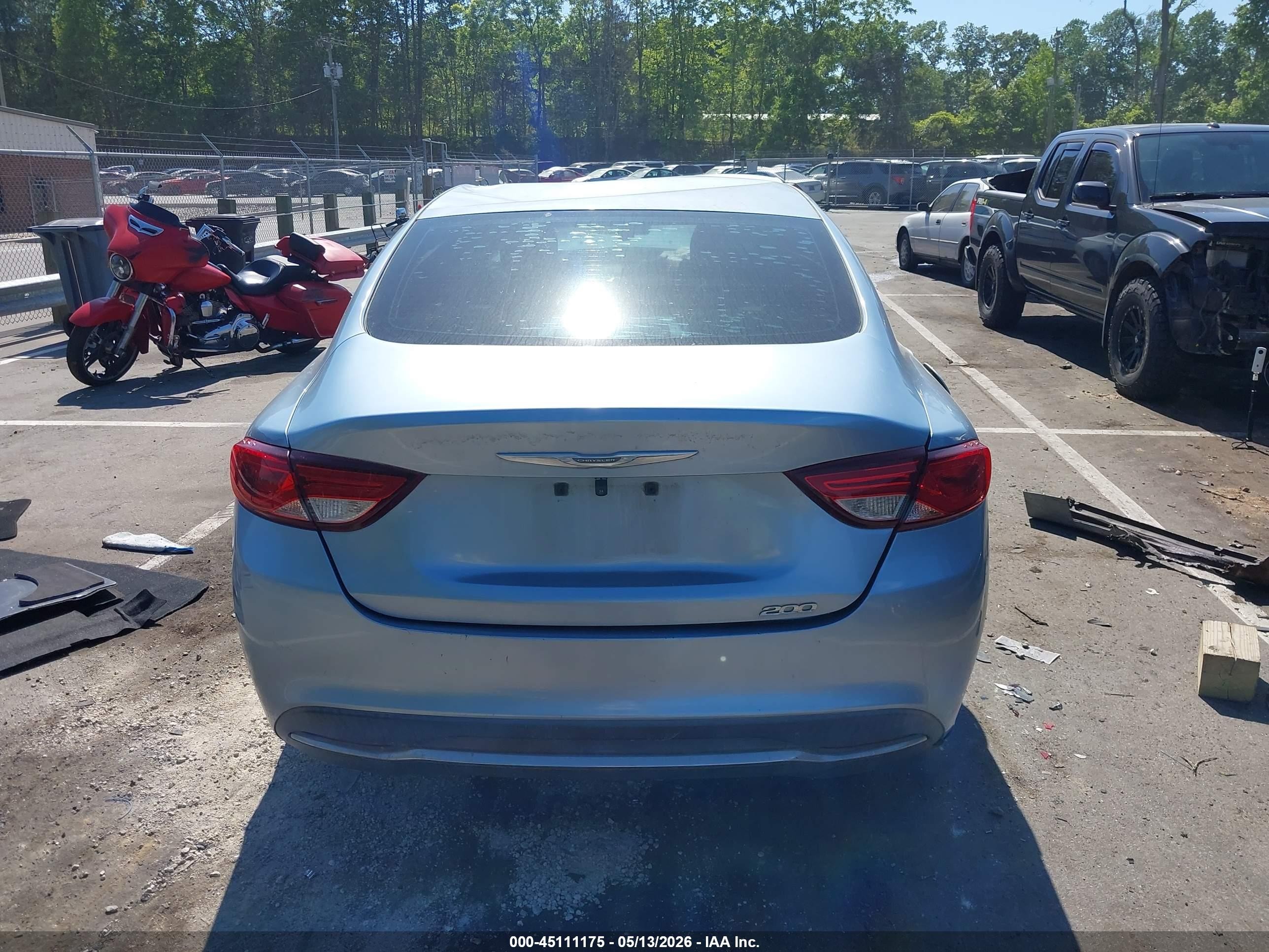 2015 Chrysler 200 Limited Light Blue vin: 1C3CCCAB5FN648195