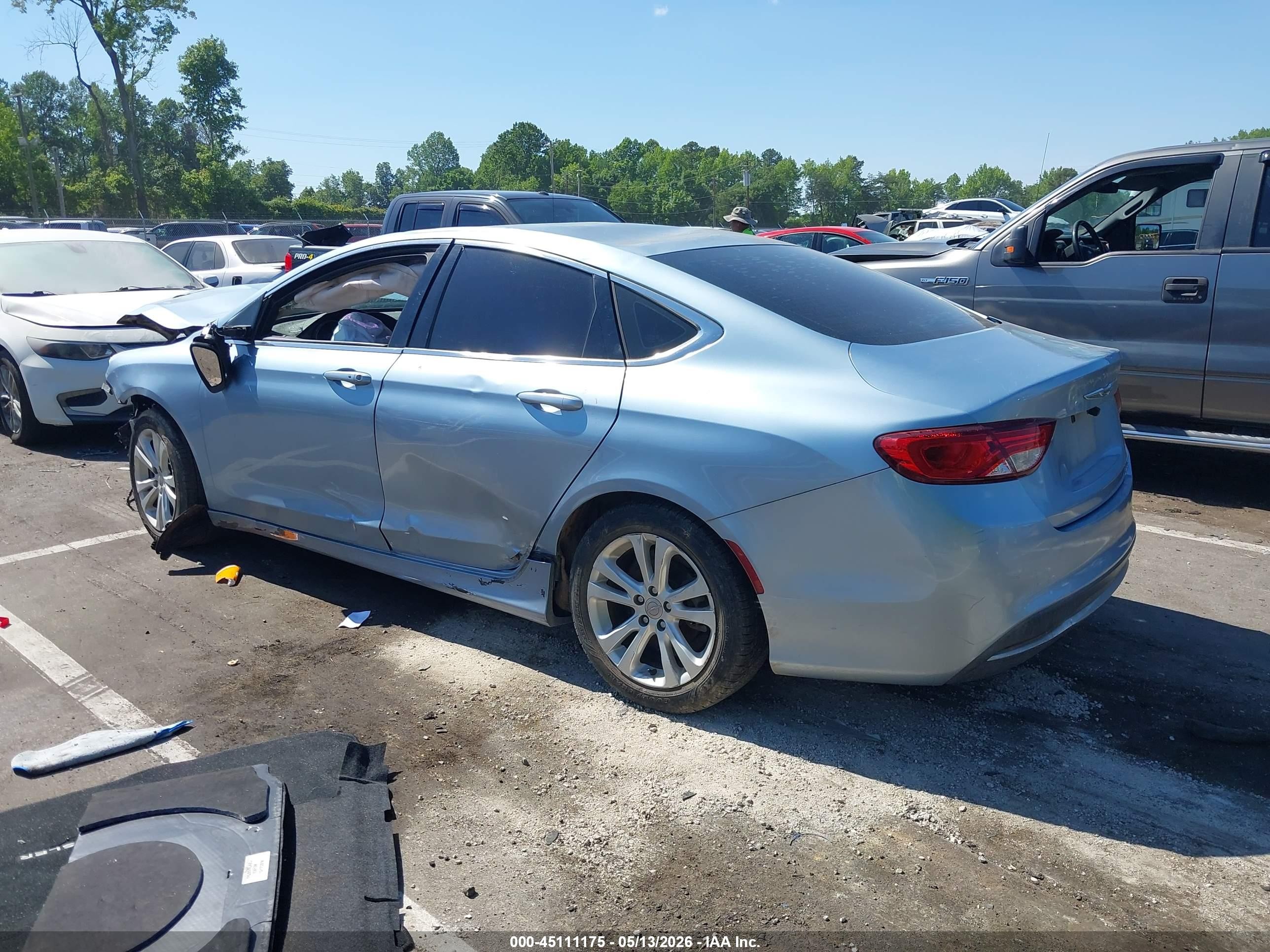2015 Chrysler 200 Limited Light Blue vin: 1C3CCCAB5FN648195