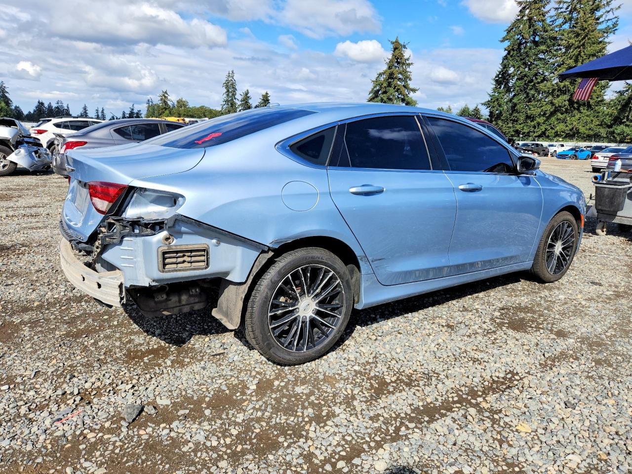 2015 Chrysler 200 Limited Blue vin: 1C3CCCAB5FN666454