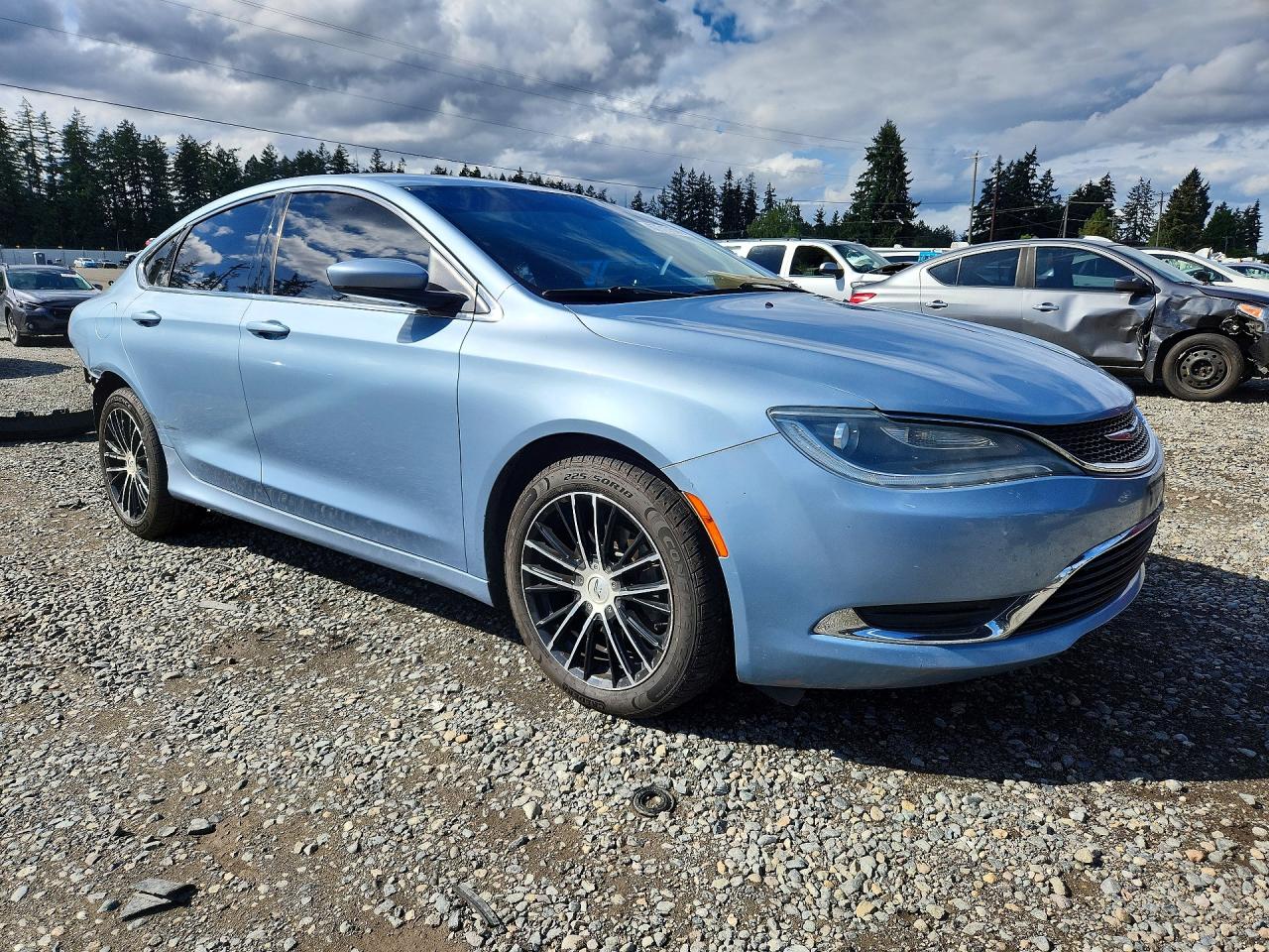 2015 Chrysler 200 Limited Blue vin: 1C3CCCAB5FN666454