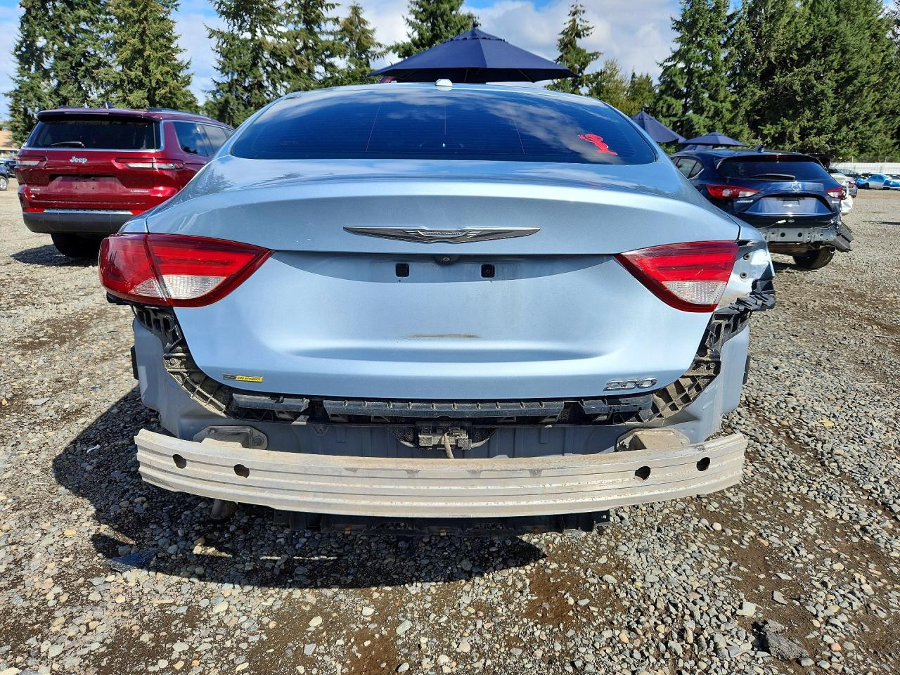 2015 Chrysler 200 Limited Blue vin: 1C3CCCAB5FN666454