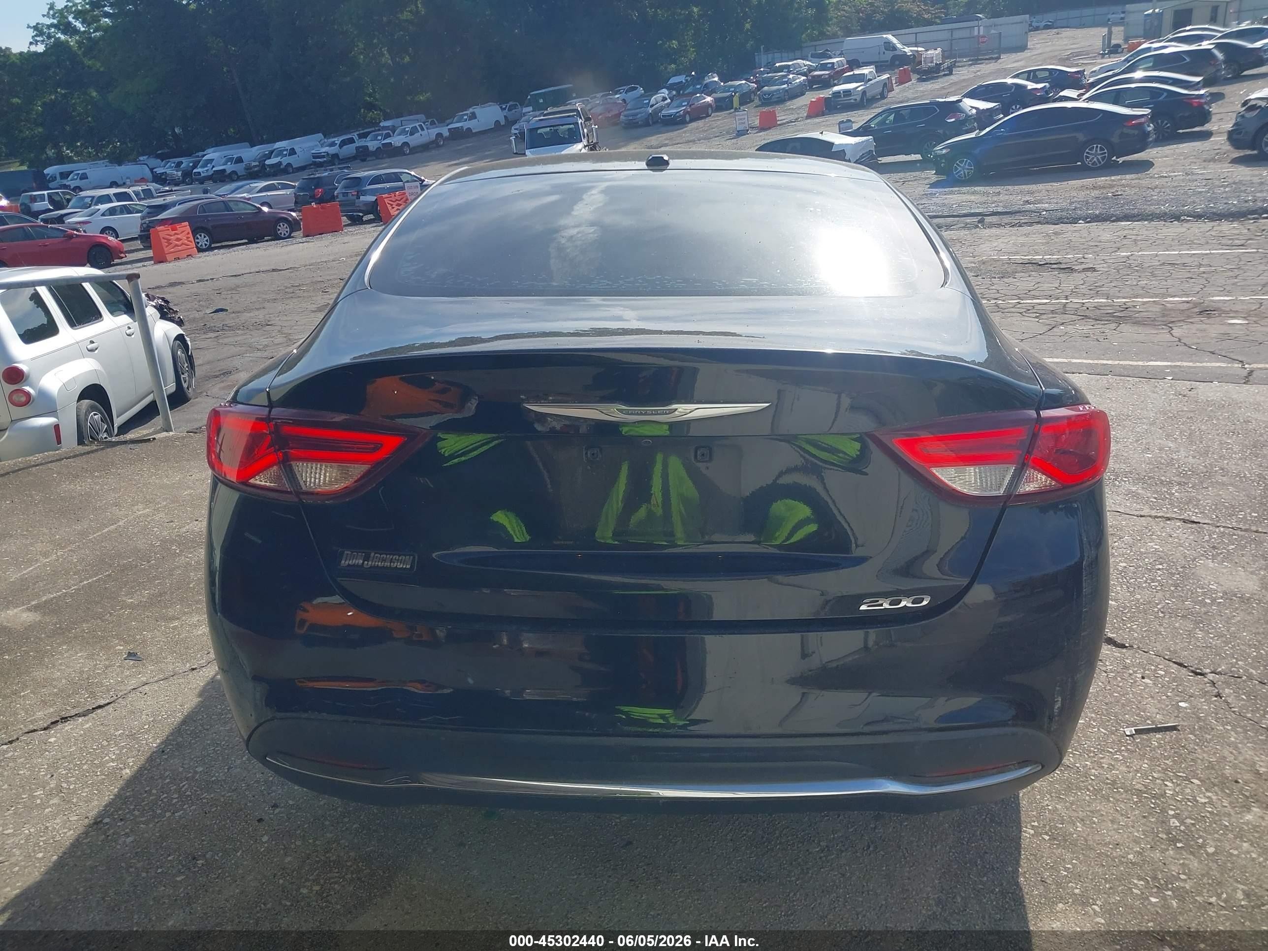 2015 Chrysler 200 Limited Black vin: 1C3CCCAB5FN705432