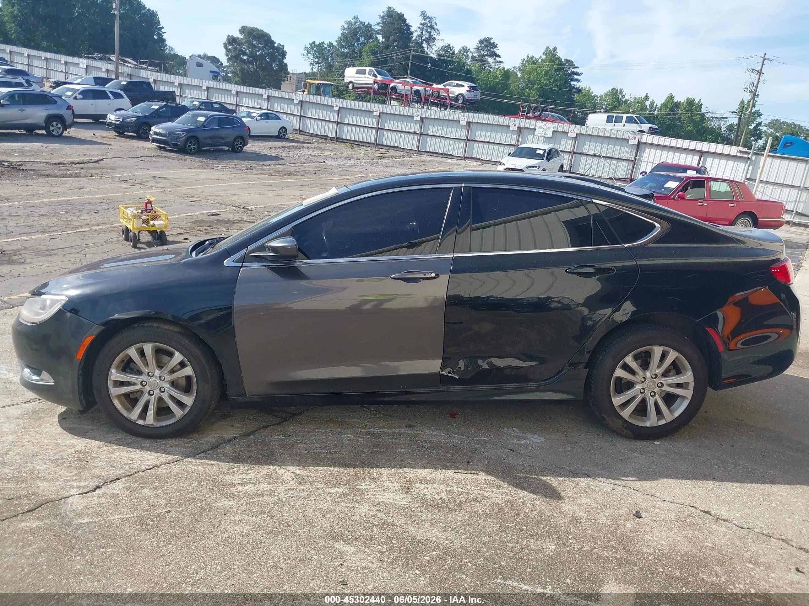 2015 Chrysler 200 Limited Black vin: 1C3CCCAB5FN705432