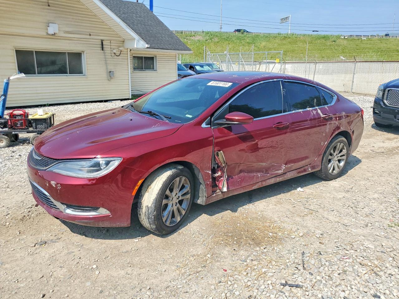 2015 Chrysler 200 Limited Red vin: 1C3CCCAB5FN731416