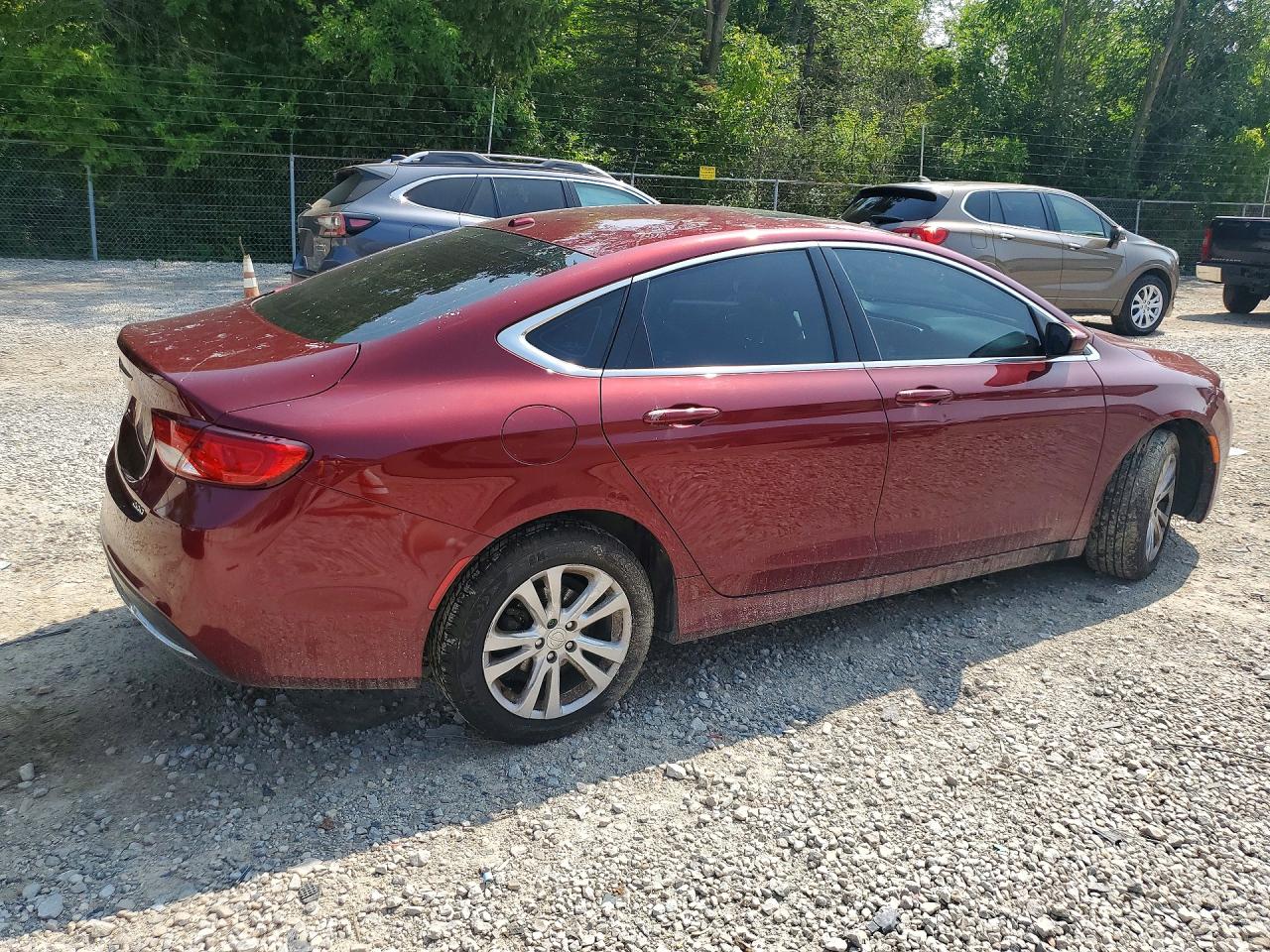 2015 Chrysler 200 Limited Red vin: 1C3CCCAB5FN731416