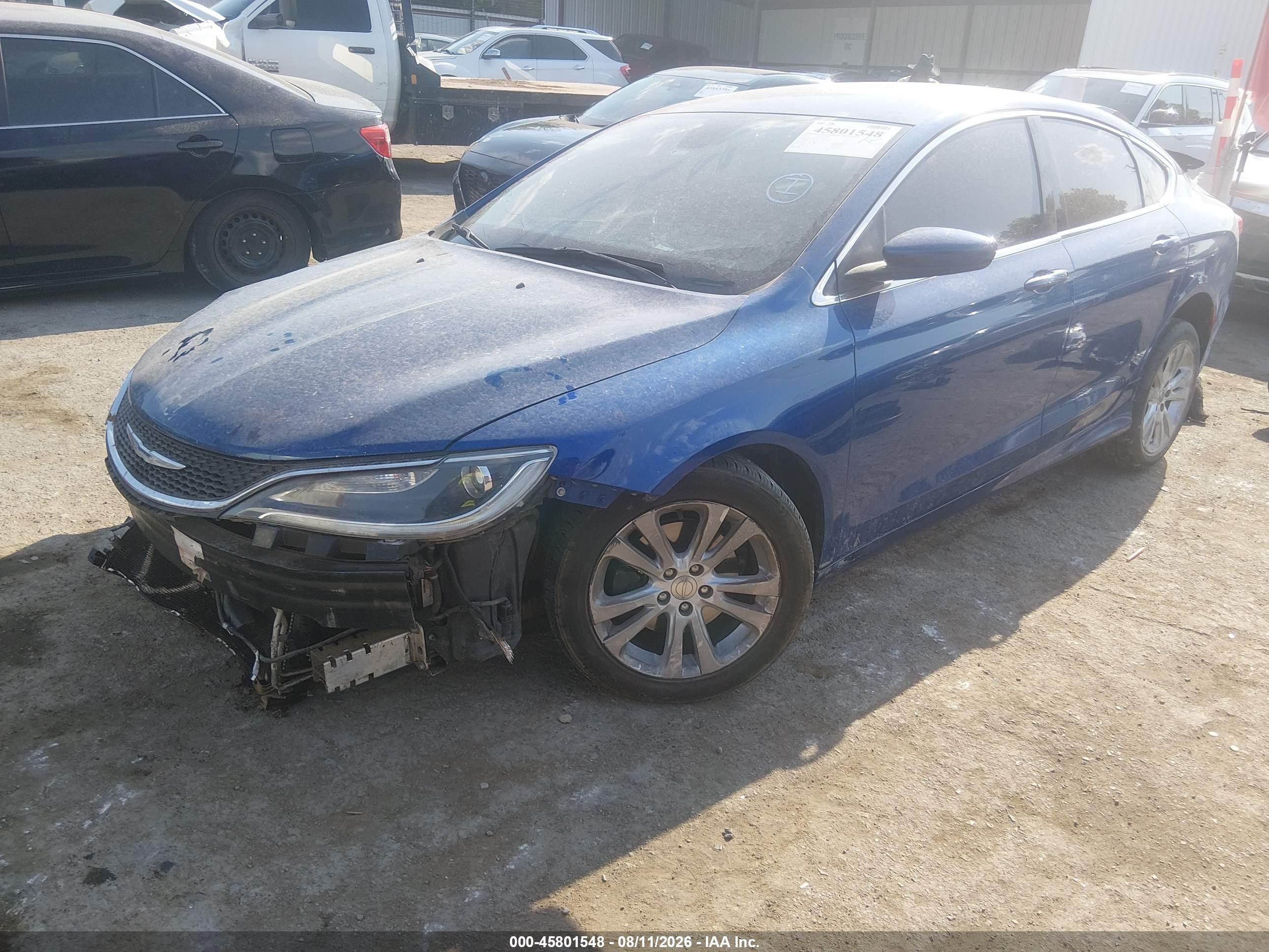 2015 Chrysler 200 Limited Blue vin: 1C3CCCAB5FN734980