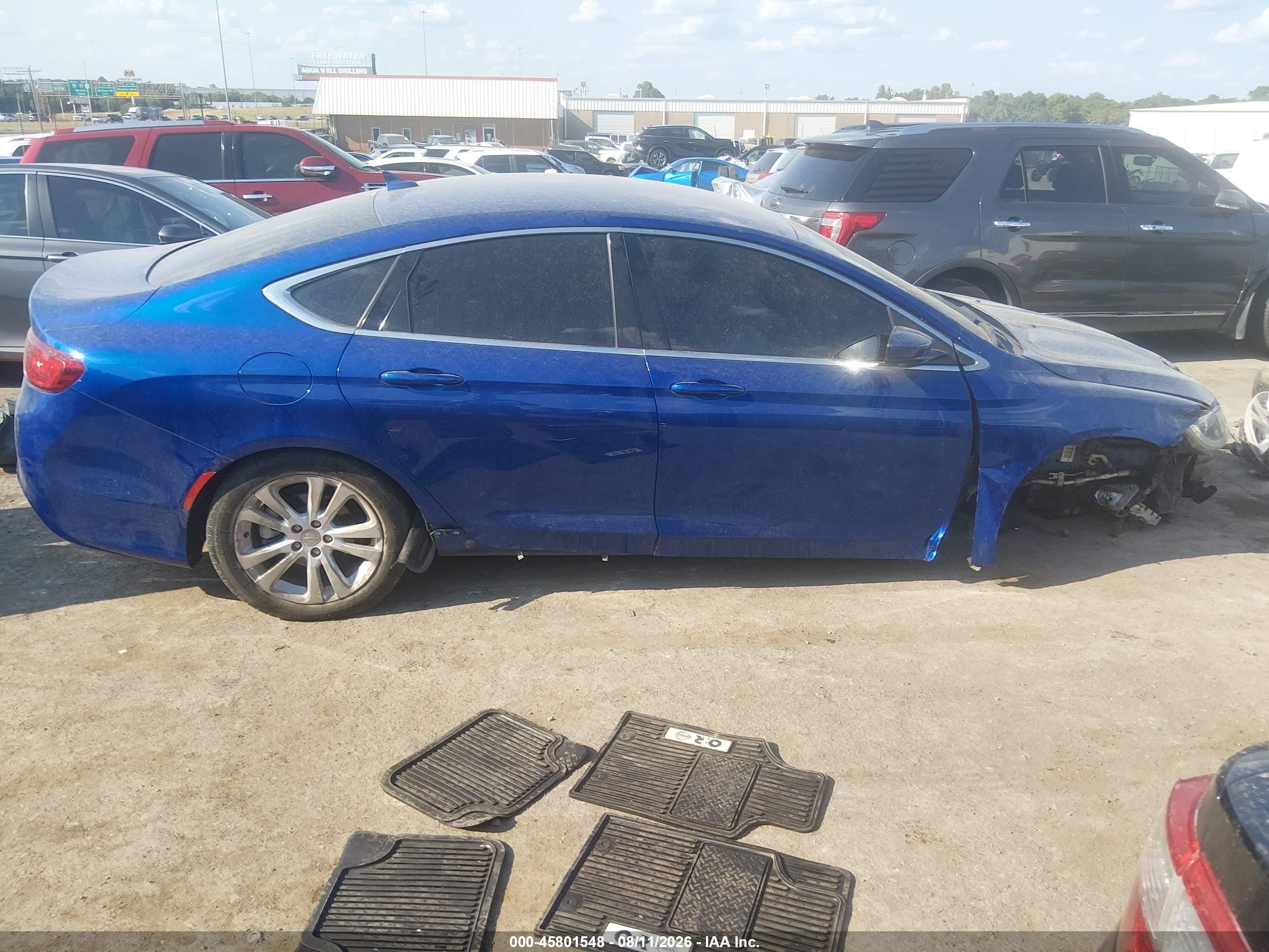 2015 Chrysler 200 Limited Blue vin: 1C3CCCAB5FN734980