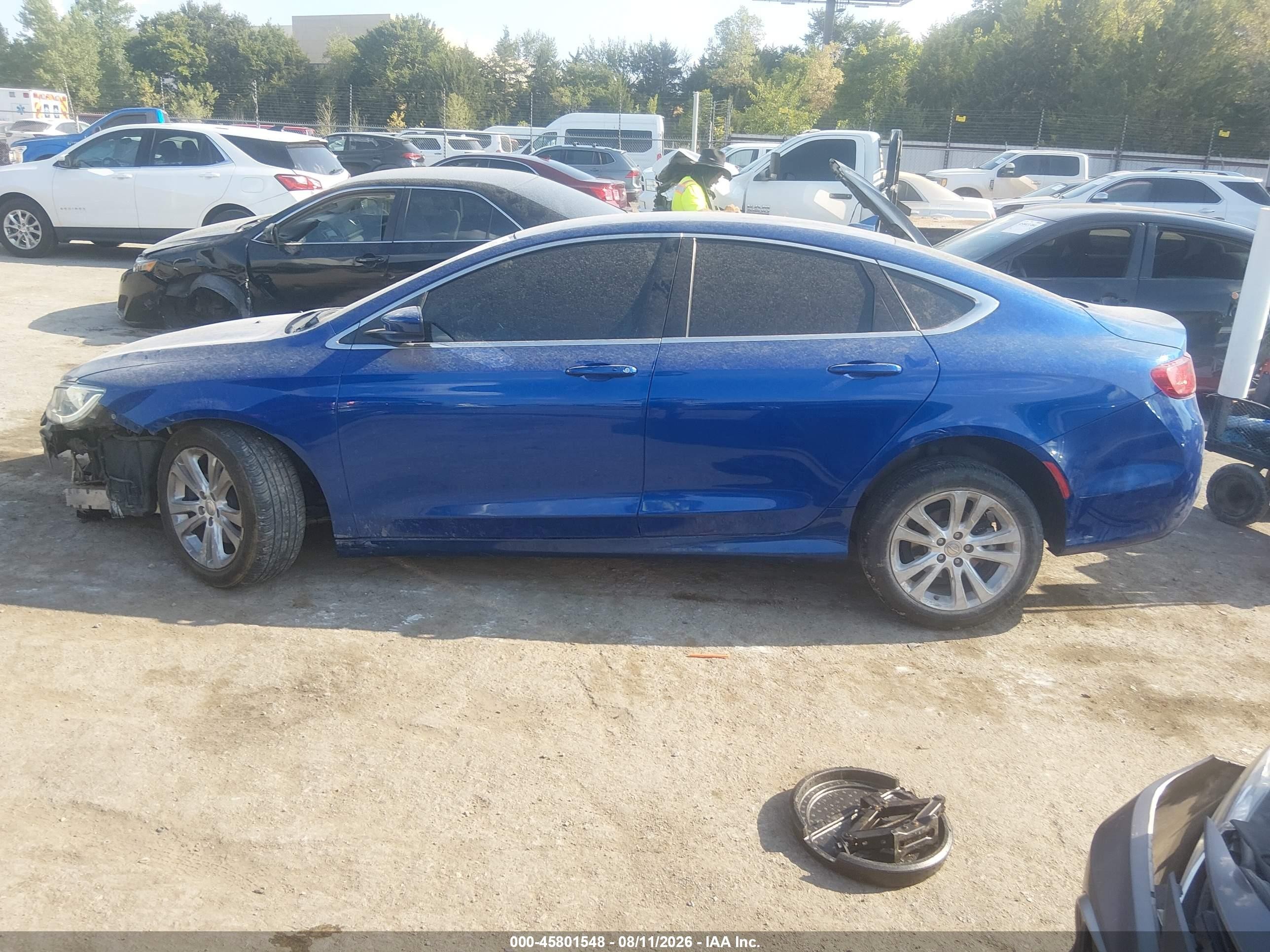 2015 Chrysler 200 Limited Blue vin: 1C3CCCAB5FN734980