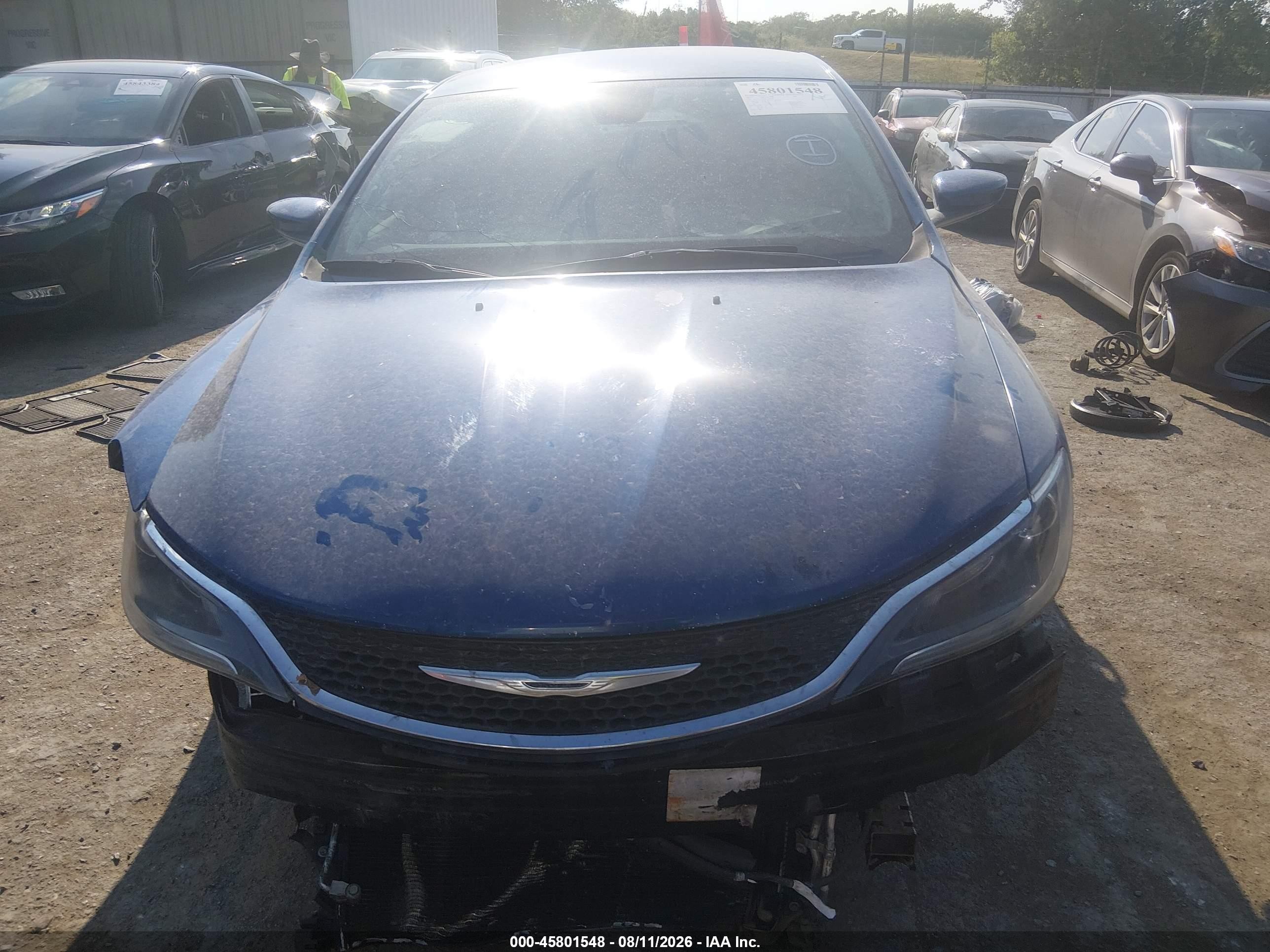 2015 Chrysler 200 Limited Blue vin: 1C3CCCAB5FN734980