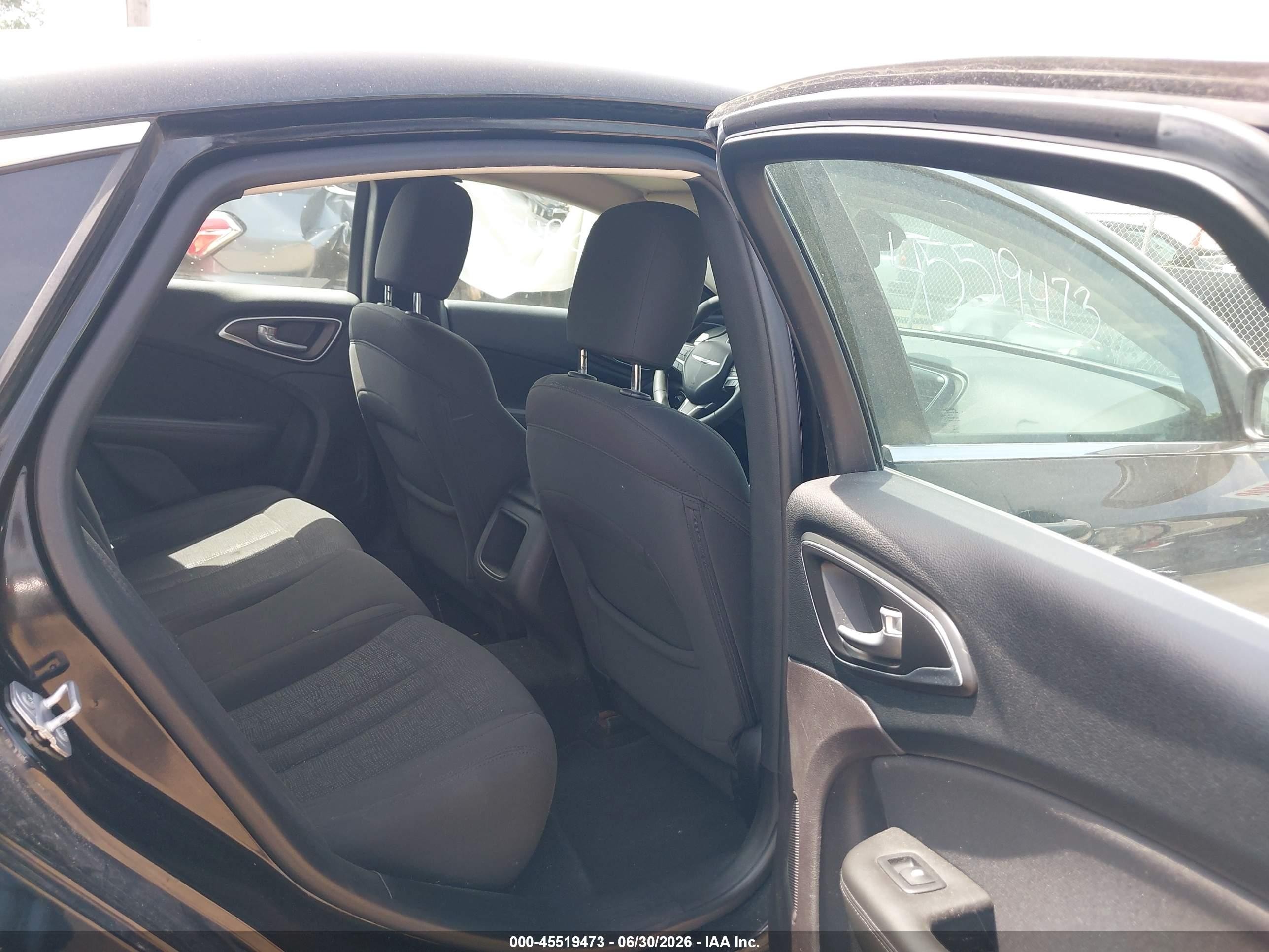 2015 Chrysler 200 Limited Black vin: 1C3CCCAB5FN738009