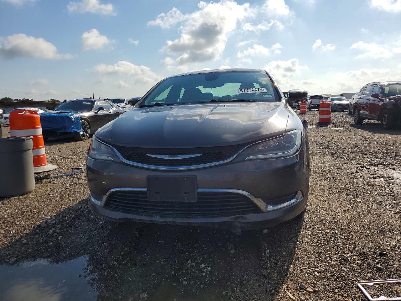 2015 Chrysler 200 Gray vin: 1C3CCCAB5FN739564