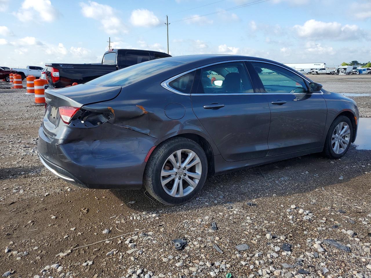 2015 Chrysler 200 Gray vin: 1C3CCCAB5FN739564