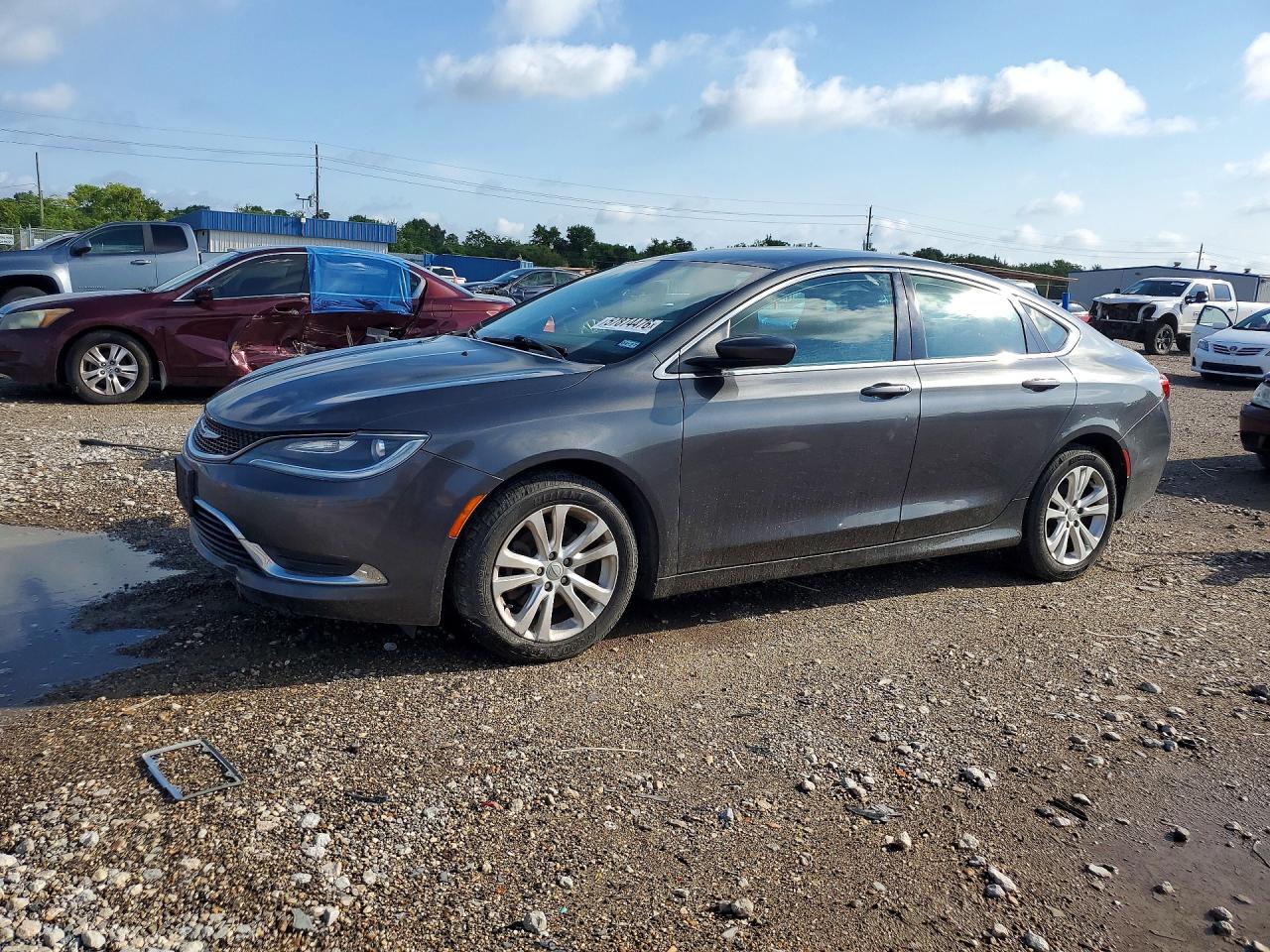 2015 Chrysler 200 Gray vin: 1C3CCCAB5FN739564