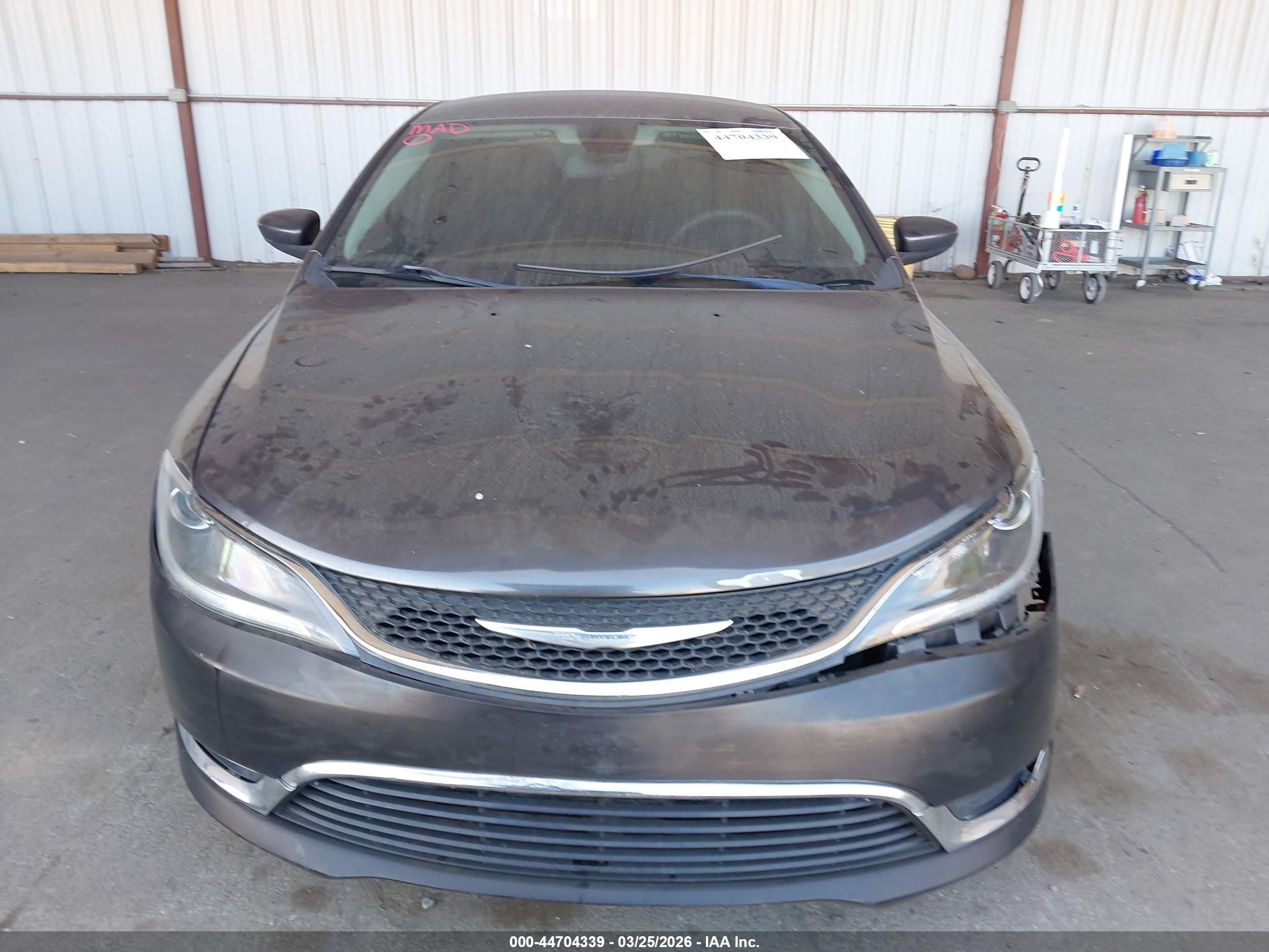 2015 Chrysler 200 Limited Gray vin: 1C3CCCAB6FN502811