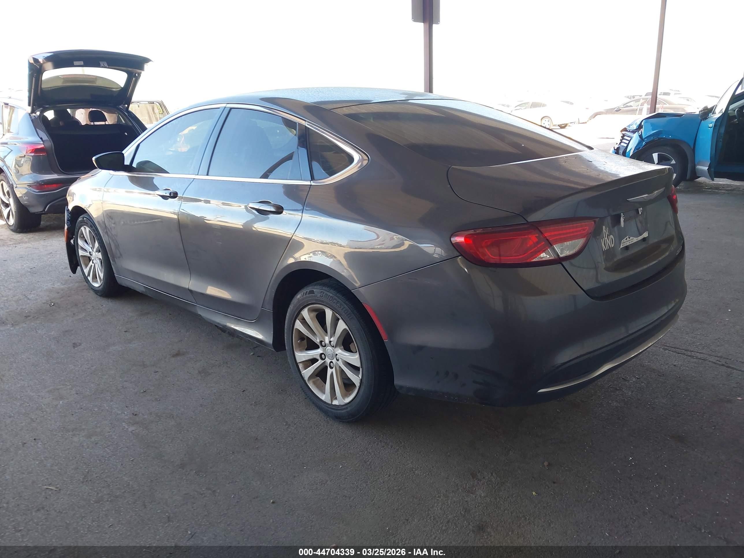 2015 Chrysler 200 Limited Gray vin: 1C3CCCAB6FN502811