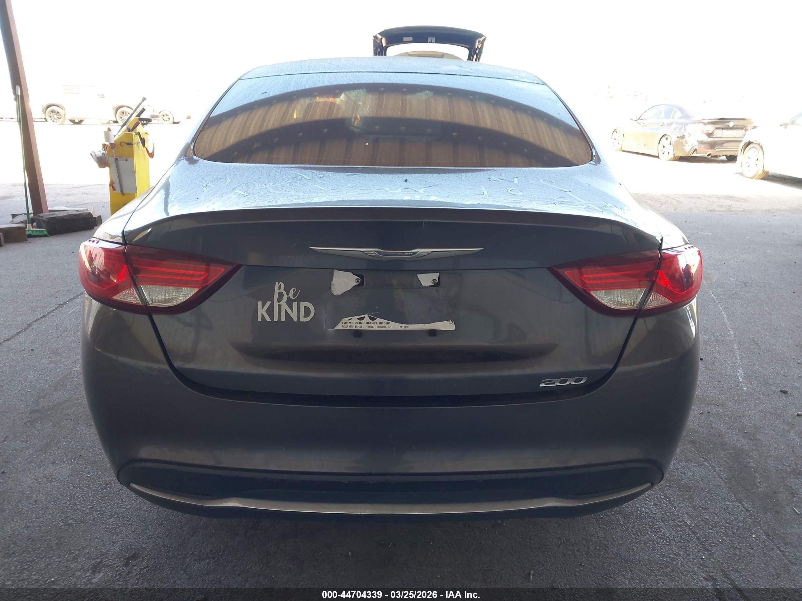 2015 Chrysler 200 Limited Gray vin: 1C3CCCAB6FN502811