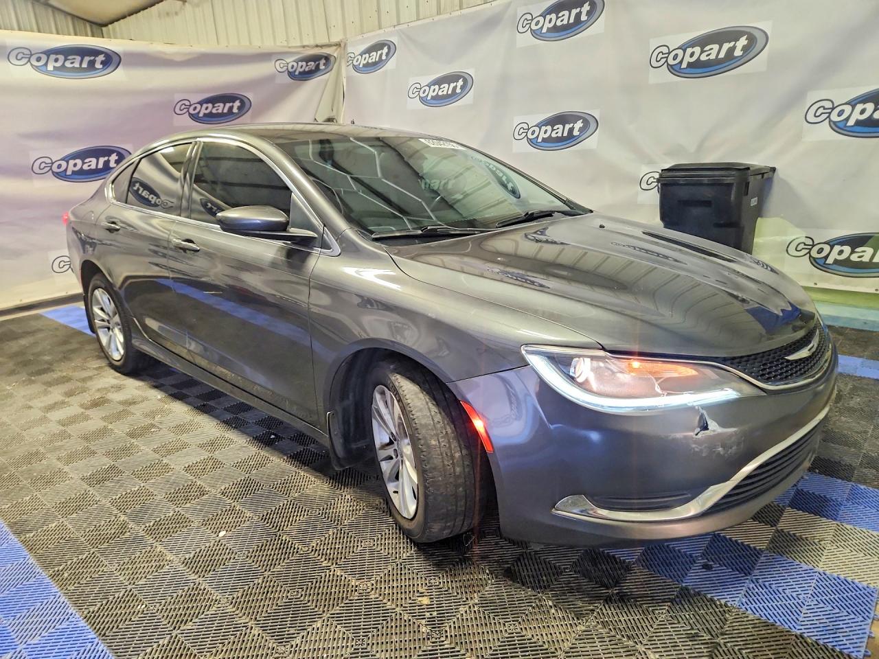 2015 Chrysler 200 Limited Gray vin: 1C3CCCAB6FN504624
