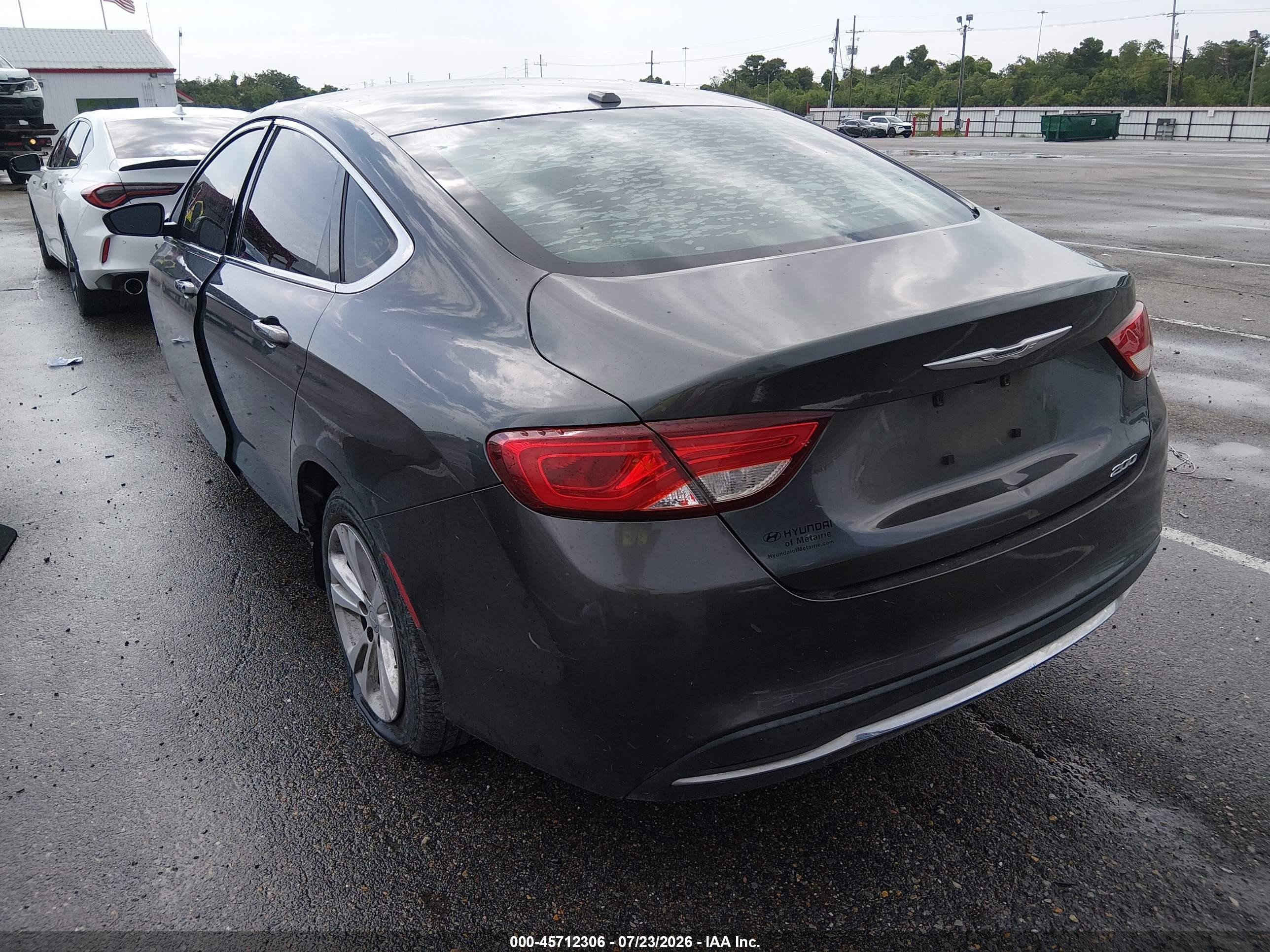 2015 Chrysler 200 Limited Gray vin: 1C3CCCAB6FN505160
