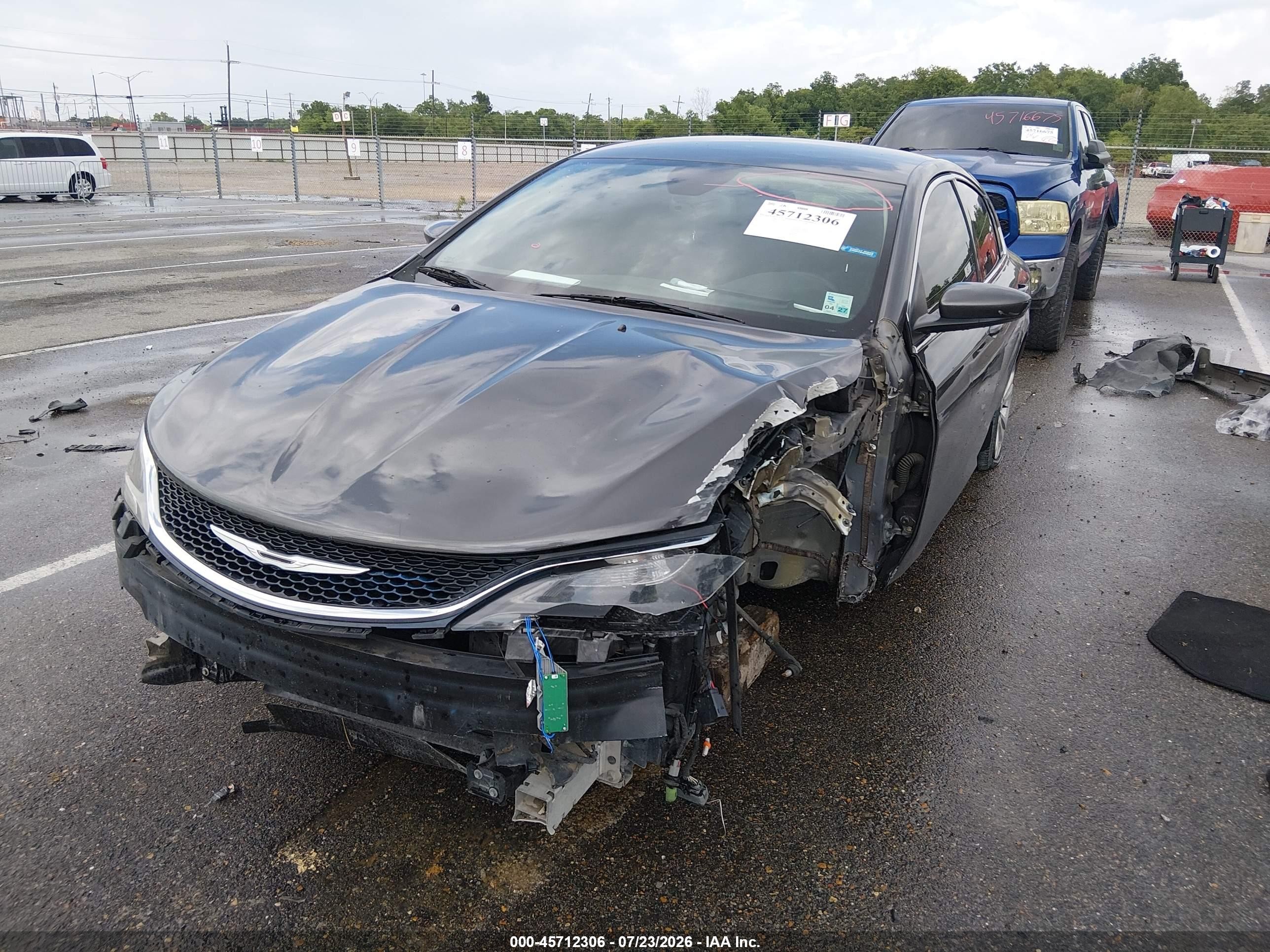 2015 Chrysler 200 Limited Gray vin: 1C3CCCAB6FN505160